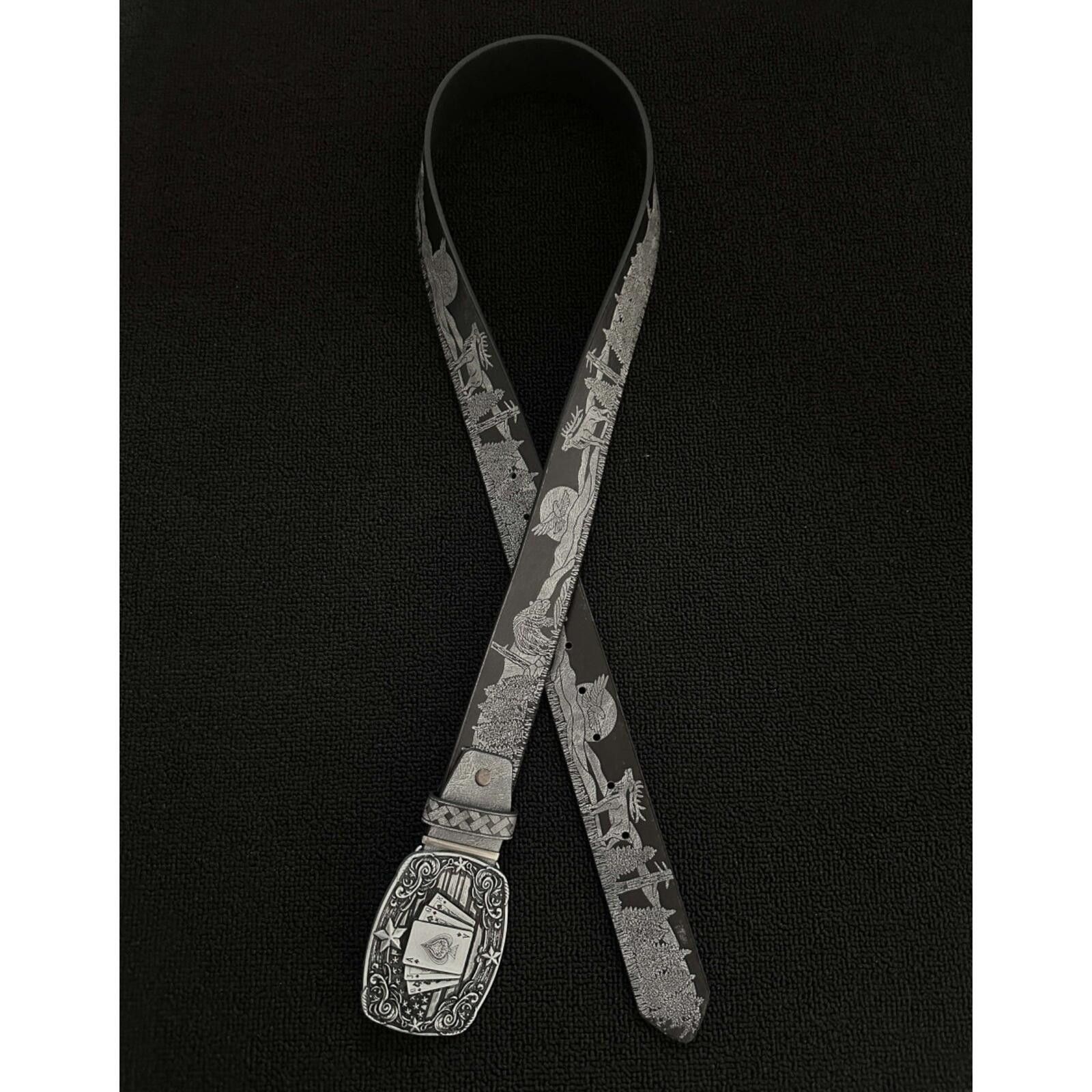 Other Western Poker Vintage Belt | Dark Forest Street Size ONE SIZE - 1 Thumbnail