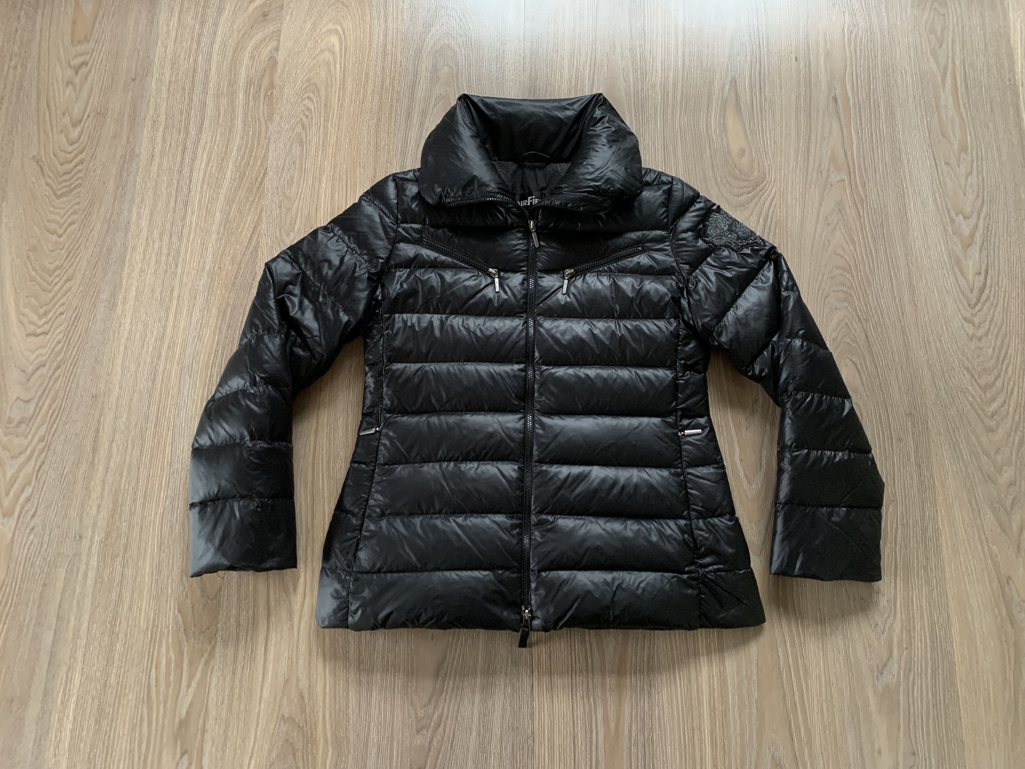Other Air Field Womens Black Down Italian Quilted Jacket Size M / US 6-8 / IT 42-44 - 11 Thumbnail
