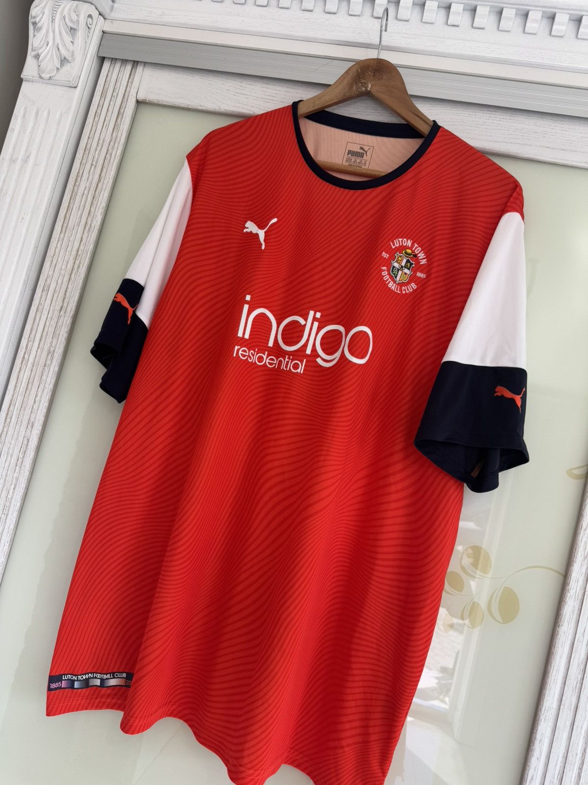Puma Luton Town 2019-2020 Home Soccer Jersey Football Kit Shirt Size US XXL / EU 58 / 5 - 3 Thumbnail