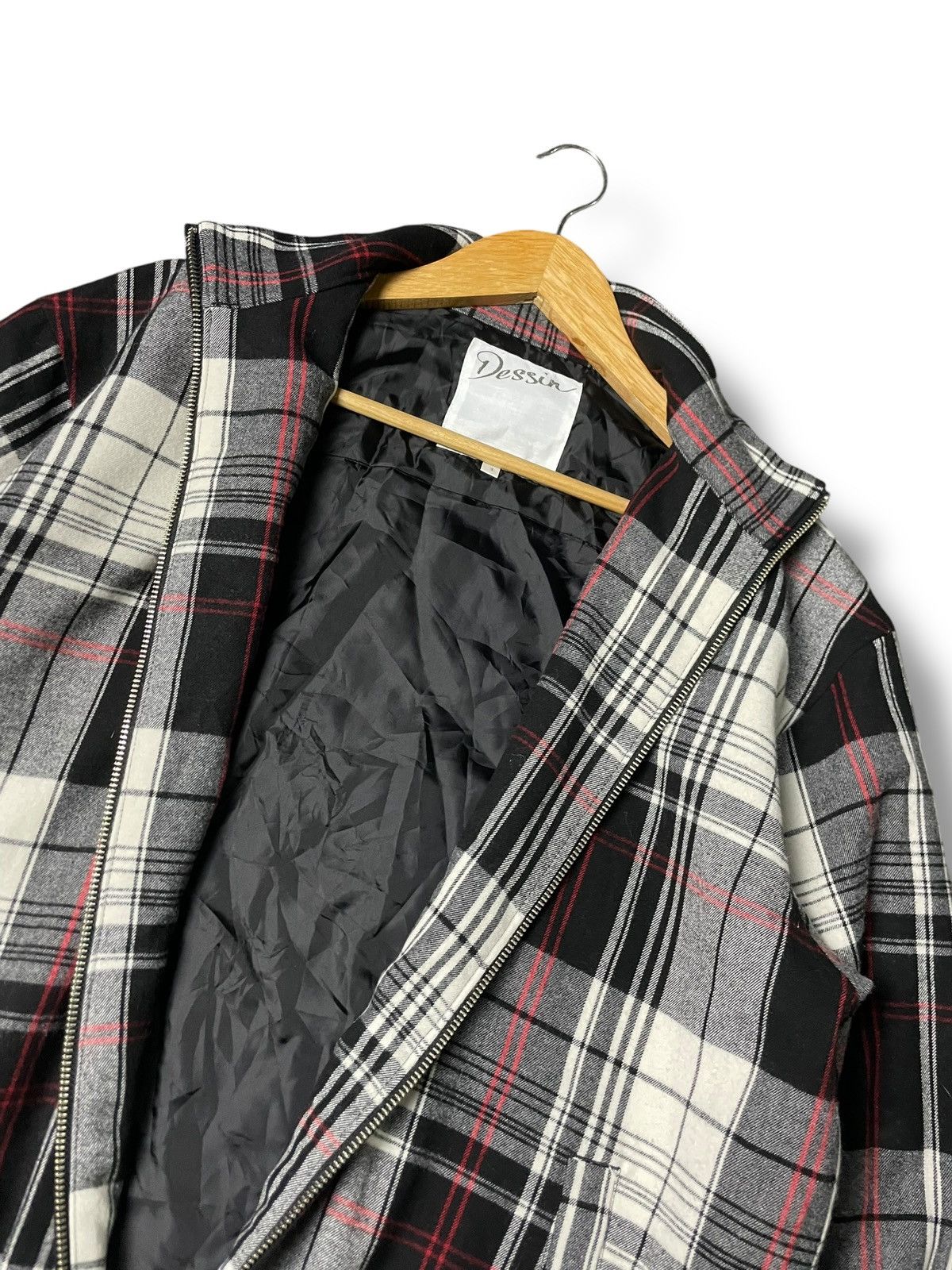 Japanese Brand × Vintage DESSIN TRPU Flannel Zipped Light Jacket (89) Size US S / EU 44-46 / 1 - 6 Thumbnail