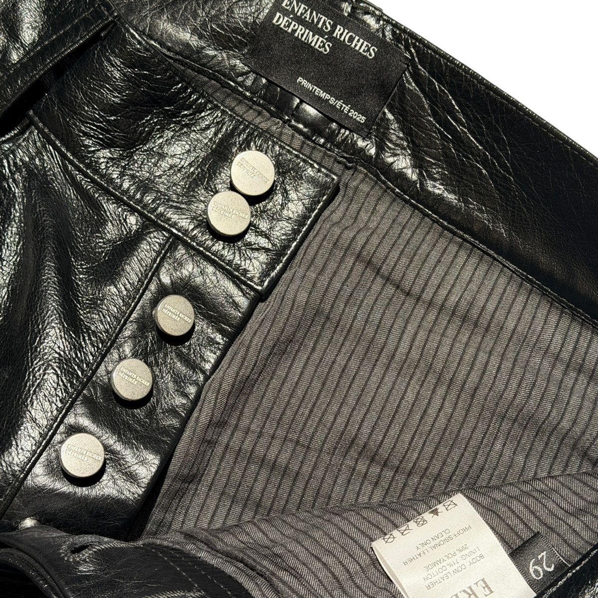 Enfants Riches Deprimes SS25 runway Long night leather pant Size US 30 / EU 46 - 4 Thumbnail
