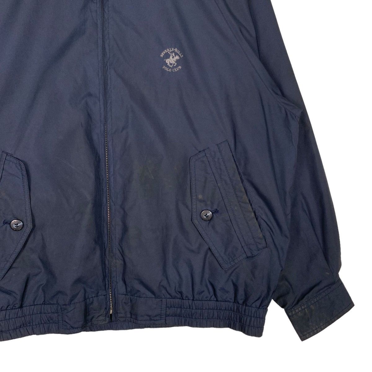 Japanese Brand POLO CLUB Blue Casual Bomber Jacket #1027-C46 Size US L / EU 52-54 / 3 - 4 Thumbnail