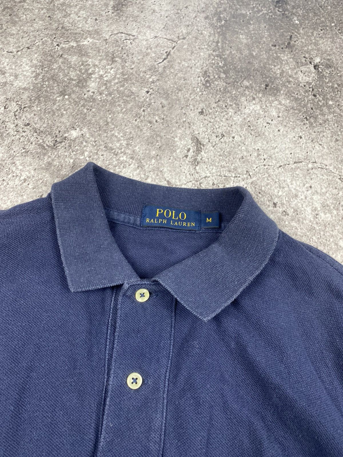 Polo Ralph Lauren × Vintage ☂️VINTAGE POLO RALPH LAUREN RUGBY FADED LONG SLEEVE Size US M / EU 48-50 / 2 - 3 Thumbnail