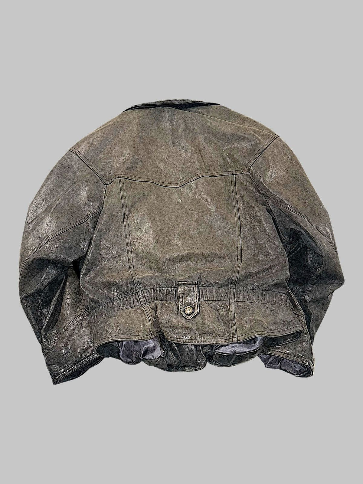 Vintage Vintage avant garde leather jacket Size S / US 4 / IT 40 - 2 Thumbnail