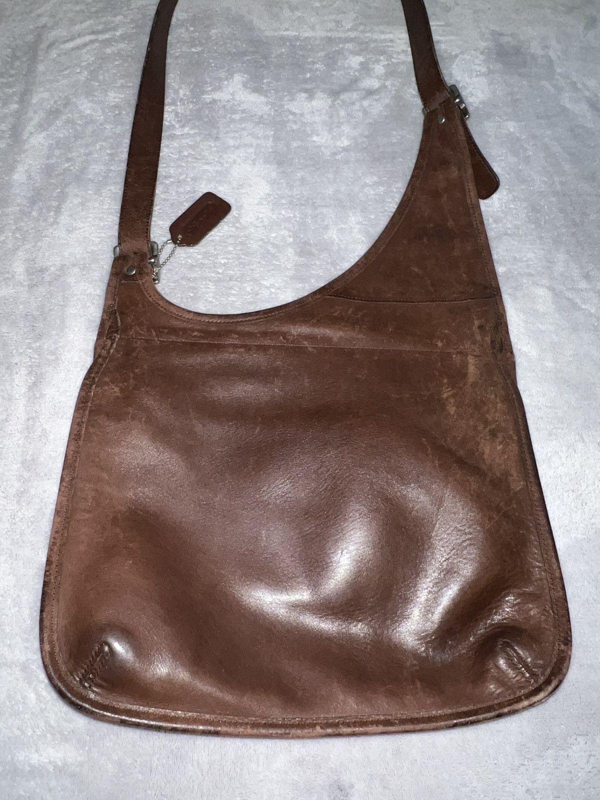Vintage Coach Messenger Saddle Crossbody Bag in Brown, Women's