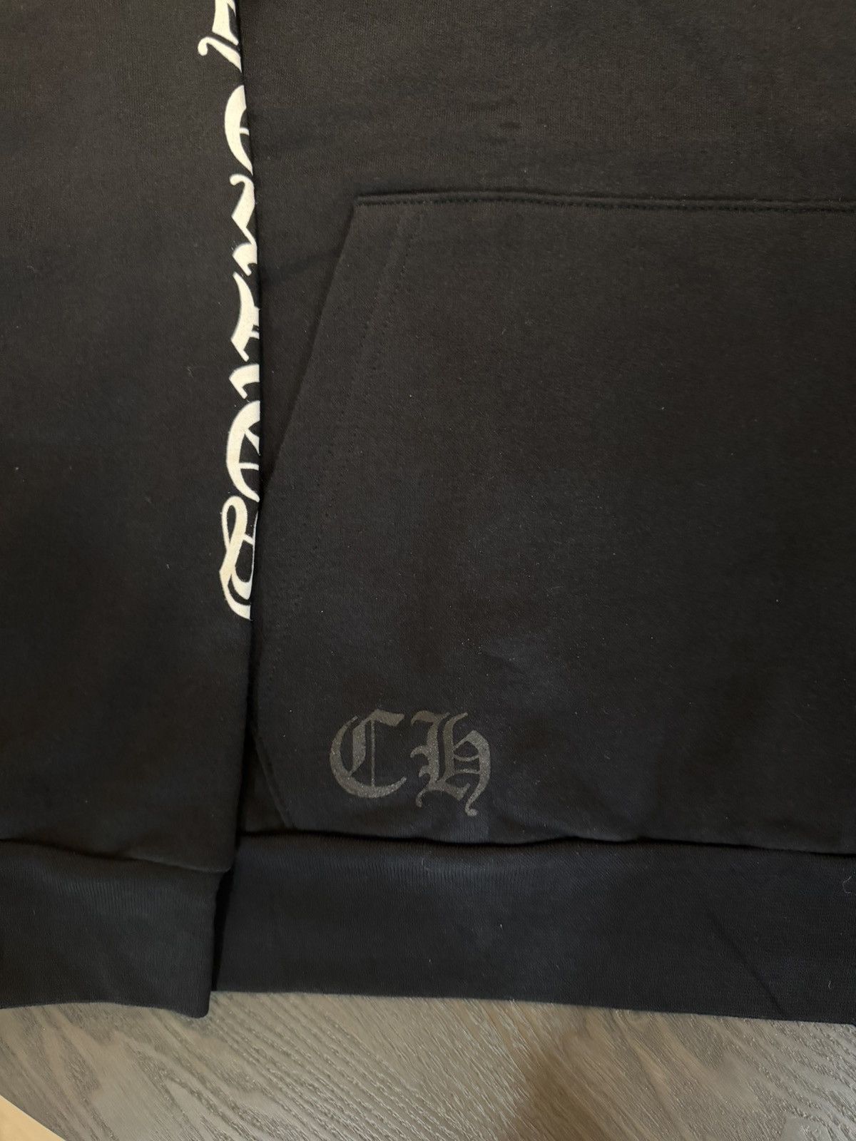 Chrome Hearts Chrome Hearts Scroll Logo Hoodie Black / White Size US M / EU 48-50 / 2 - 5 Thumbnail