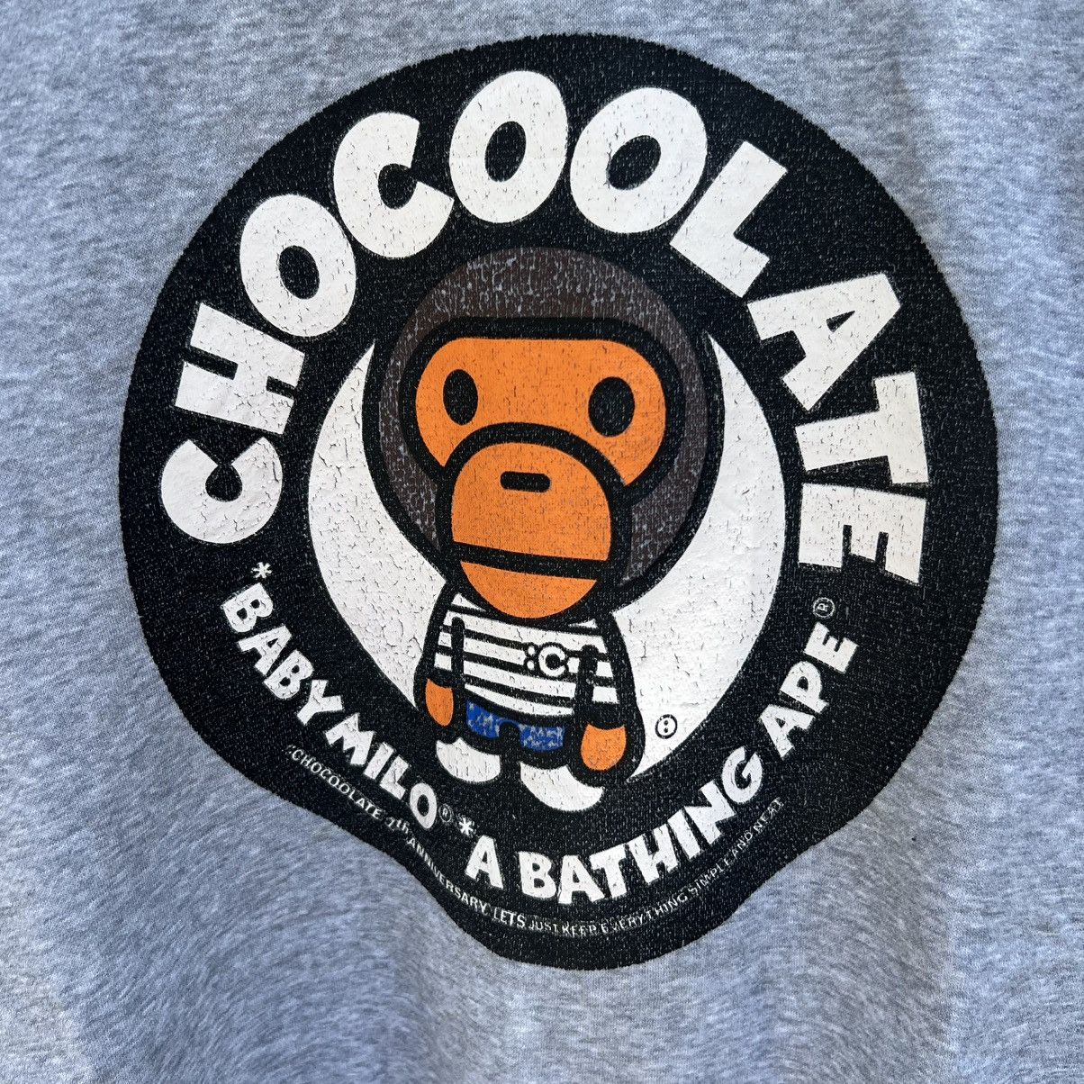 Bape “ A BATHING APE” CHOCOOLATE PRINT CREWNECK Size US L / EU 52-54 / 3 - 3 Thumbnail