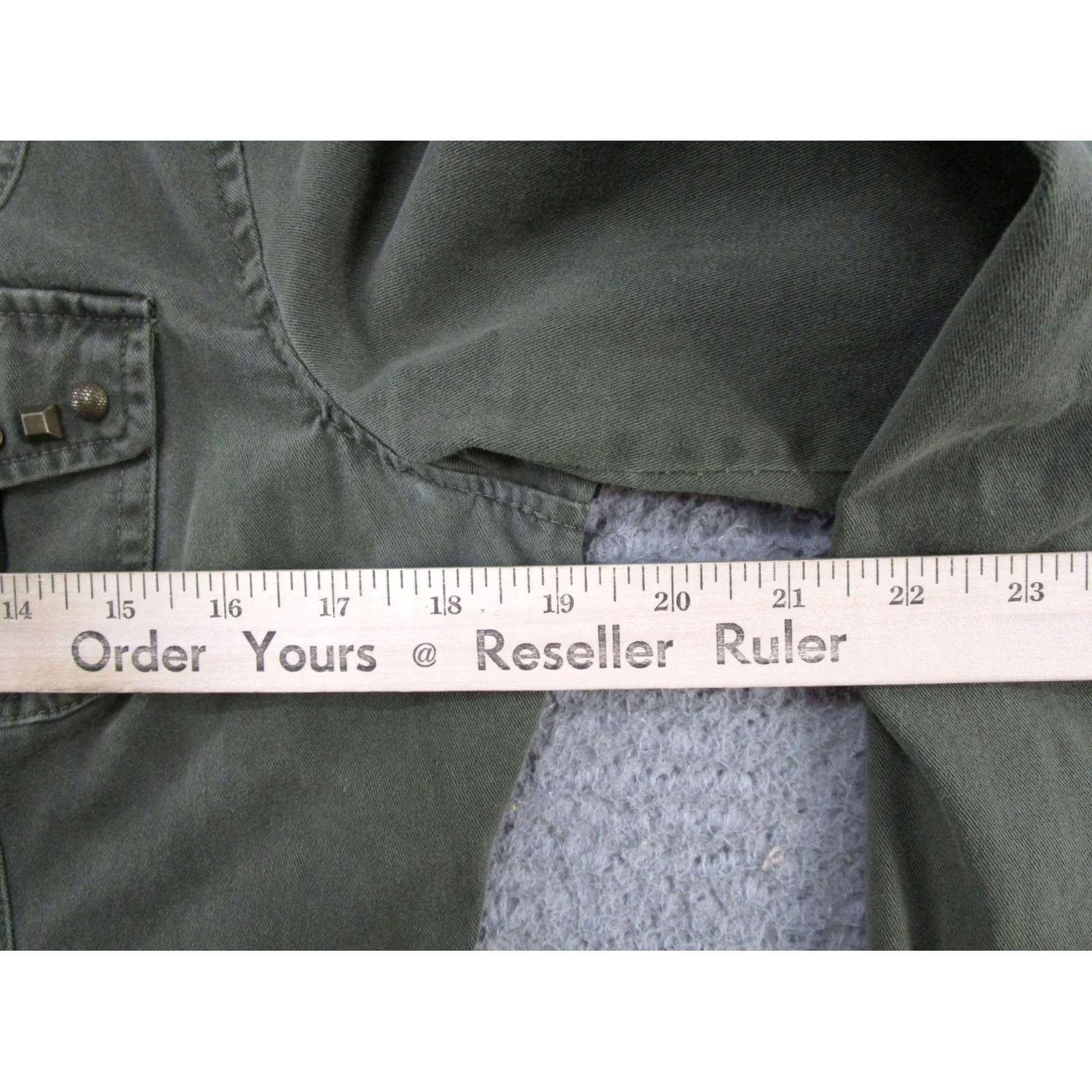 Vintage Maurices Green Military Army Full Zip Up Canvas Utility Jacket Womens Size M Size M / US 6-8 / IT 42-44 - 5 Thumbnail
