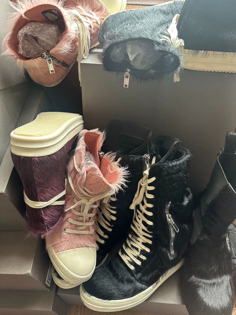 Rick Owens Rick Owens Cargo Horse Hair High Boots-yf Size US 10 / EU 43 - 1 Preview