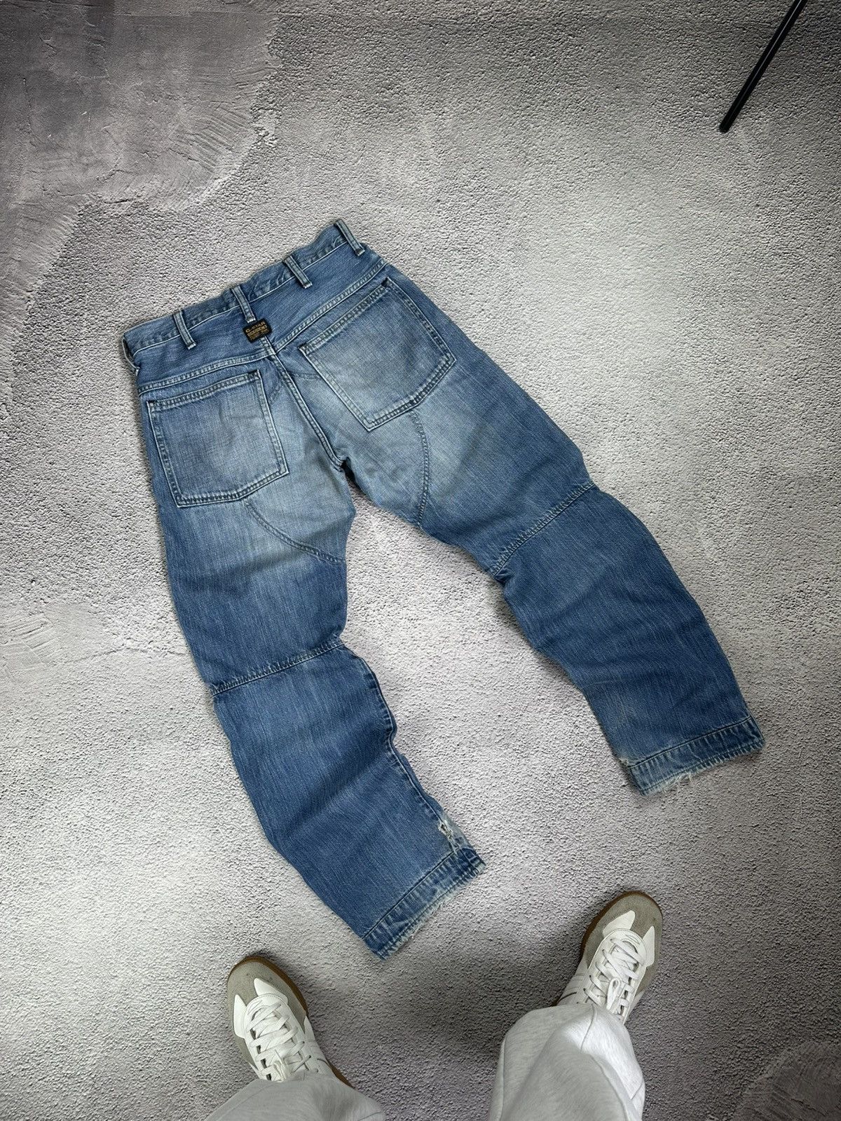 G-Star × Vintage G-Star RAW 3D Arc Denim Jeans Distressed Workwear Style Size US 30 / EU 46 - 2 Thumbnail