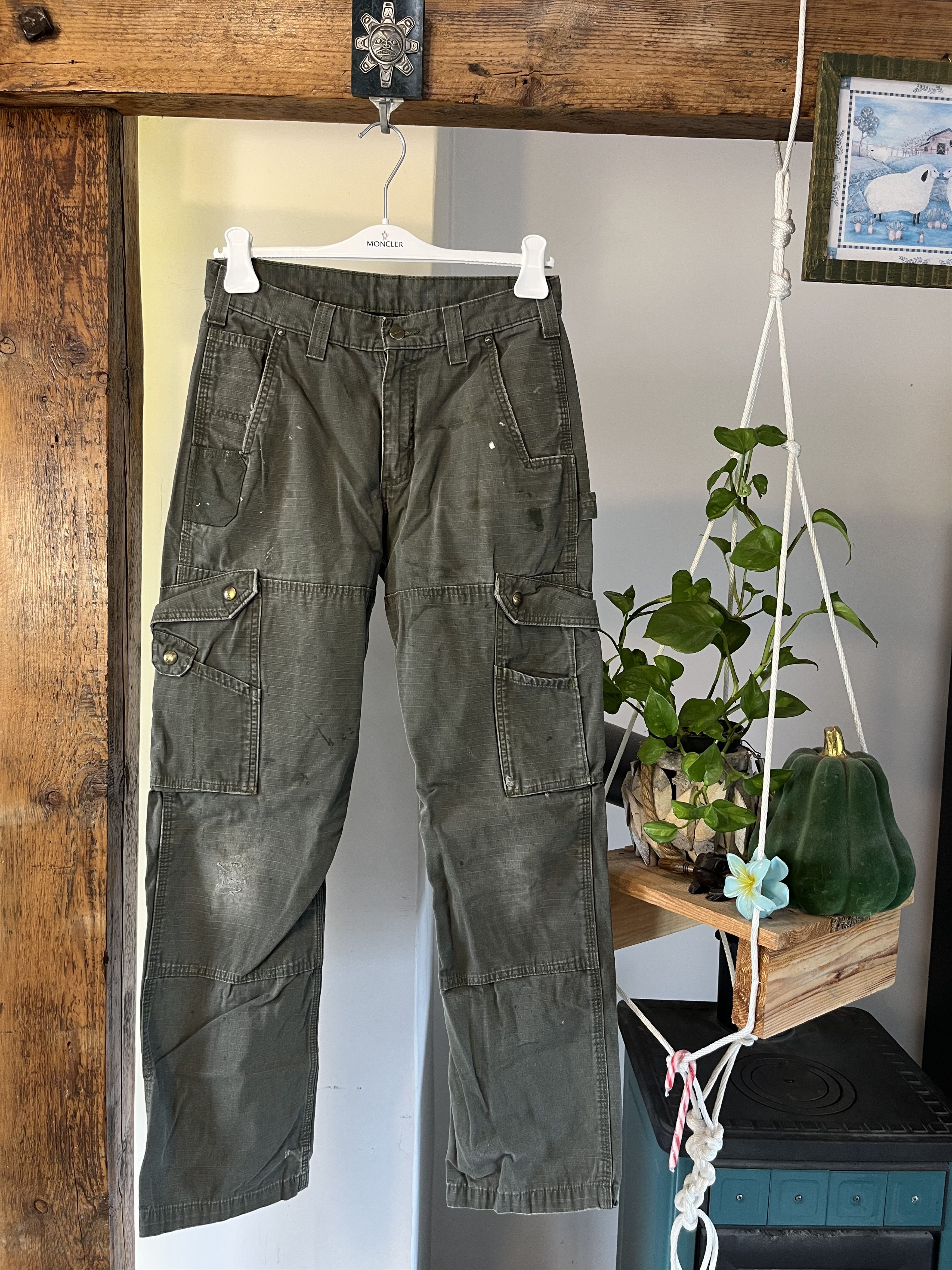 Carhartt Vintage Y2K Carhartt Relaxed Fit Ripstop Pants Military Size US 30 / EU 46 - 1 Thumbnail