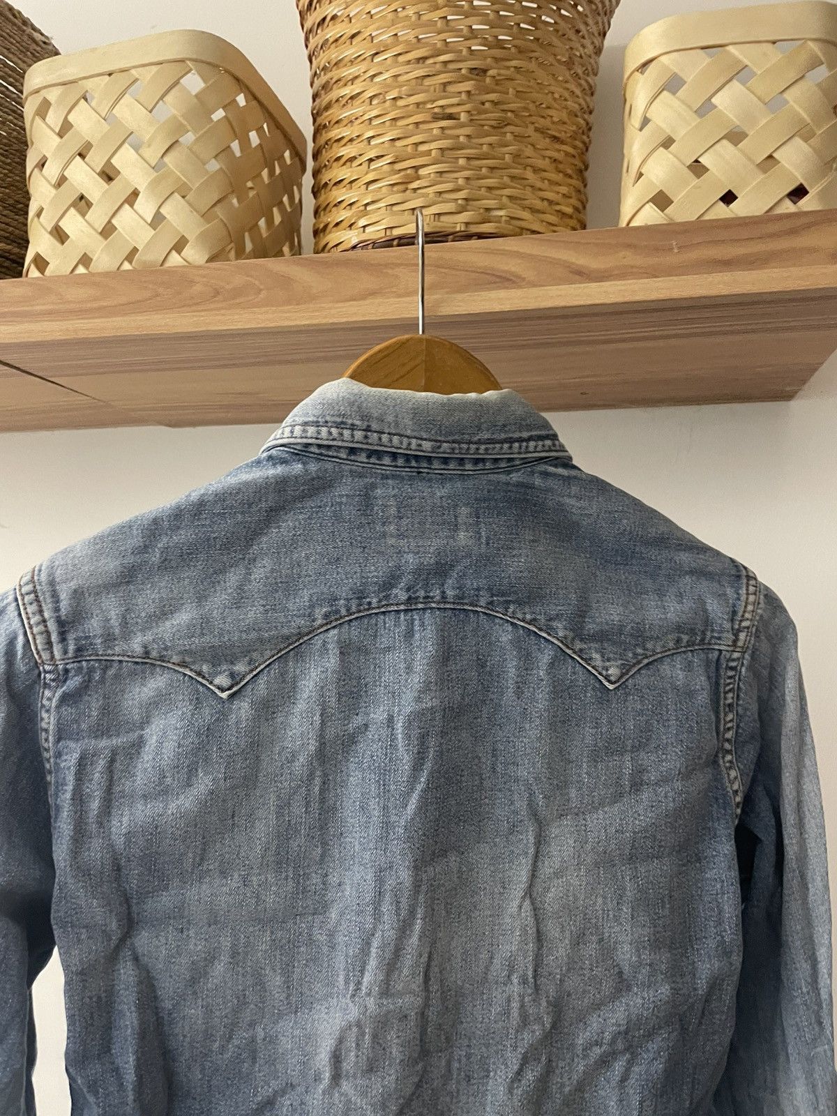 Blue Blue Japan × Japanese Brand Blue Blue Japan Stone Western Snap Button L/S Shirt Size US S / EU 44-46 / 1 - 14 Thumbnail