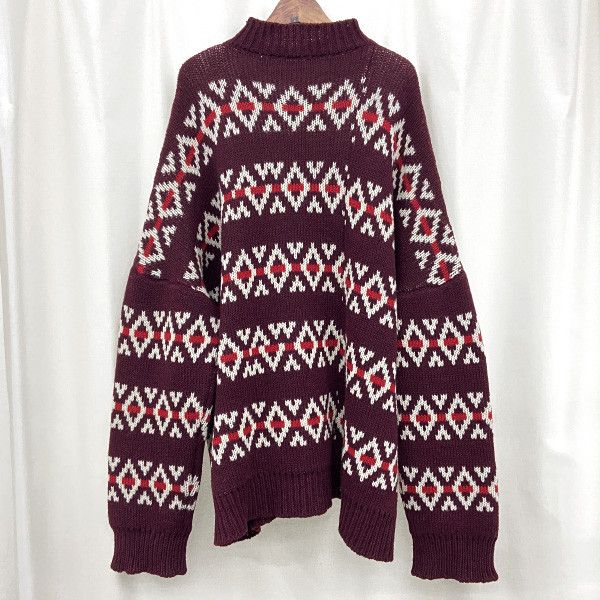 Raf Simons RAF SIMONS 16F/W Big Fit Geometry Knitwear Size US XXL / EU 58 / 5 - 6 Thumbnail