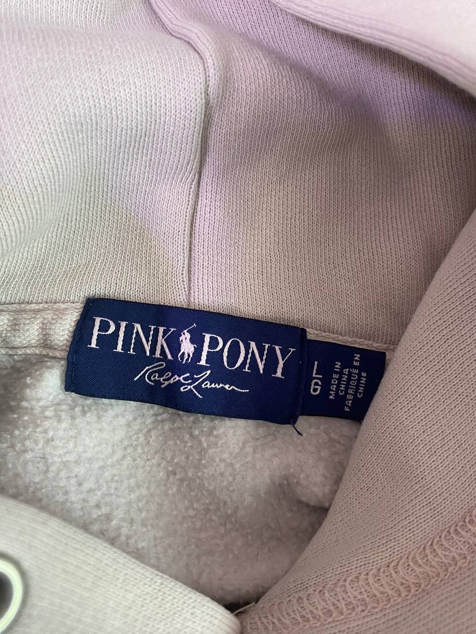 Polo Ralph Lauren × Vintage Polo Ralph Lauren Pink Pony distressed hoodie Size US L / EU 52-54 / 3 - 8 Thumbnail