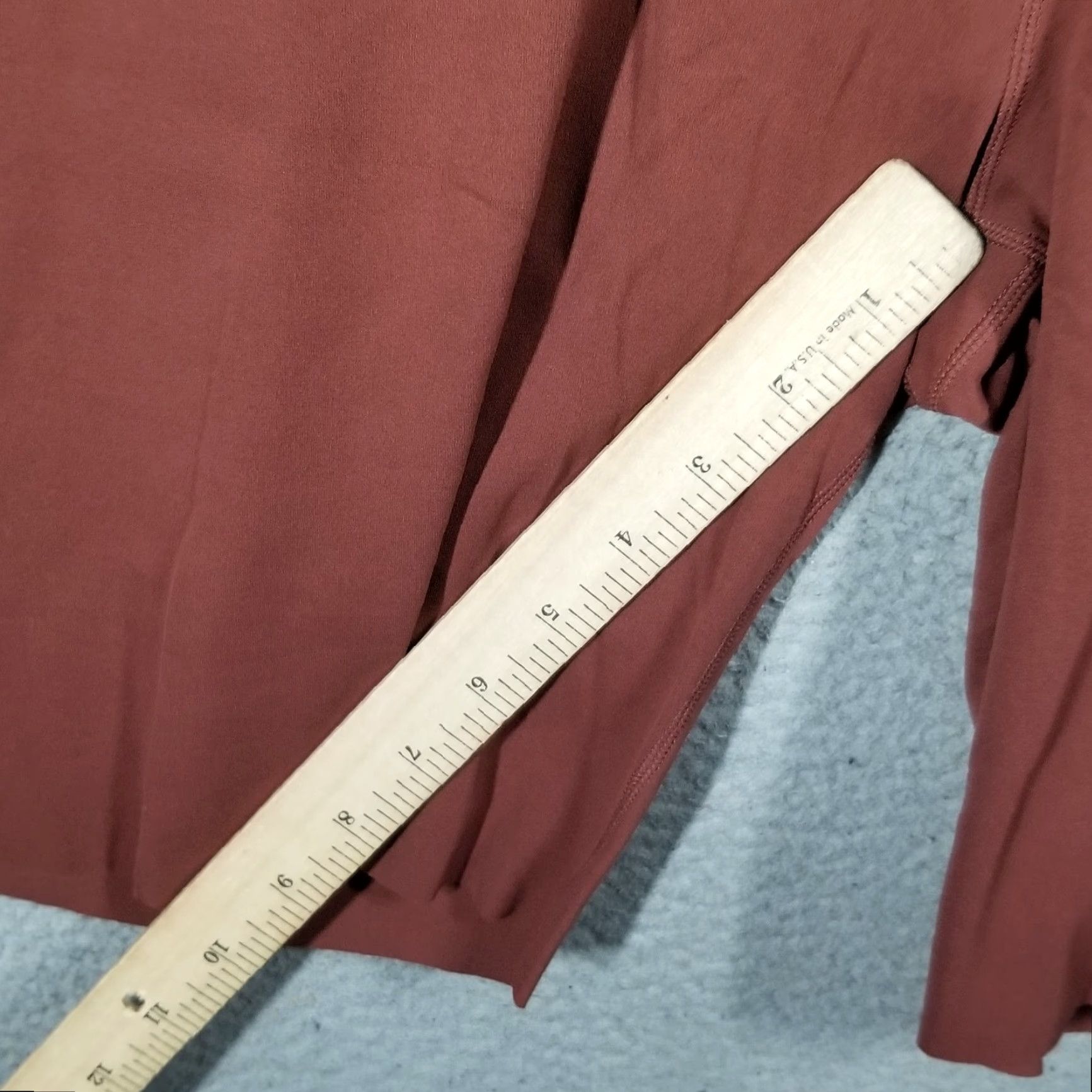 Nike Nike Women's Shorts XL Red Brown High Rise 8 Inch Training Dri-FIT Activewear Size 40" / US 18 - 6 Thumbnail