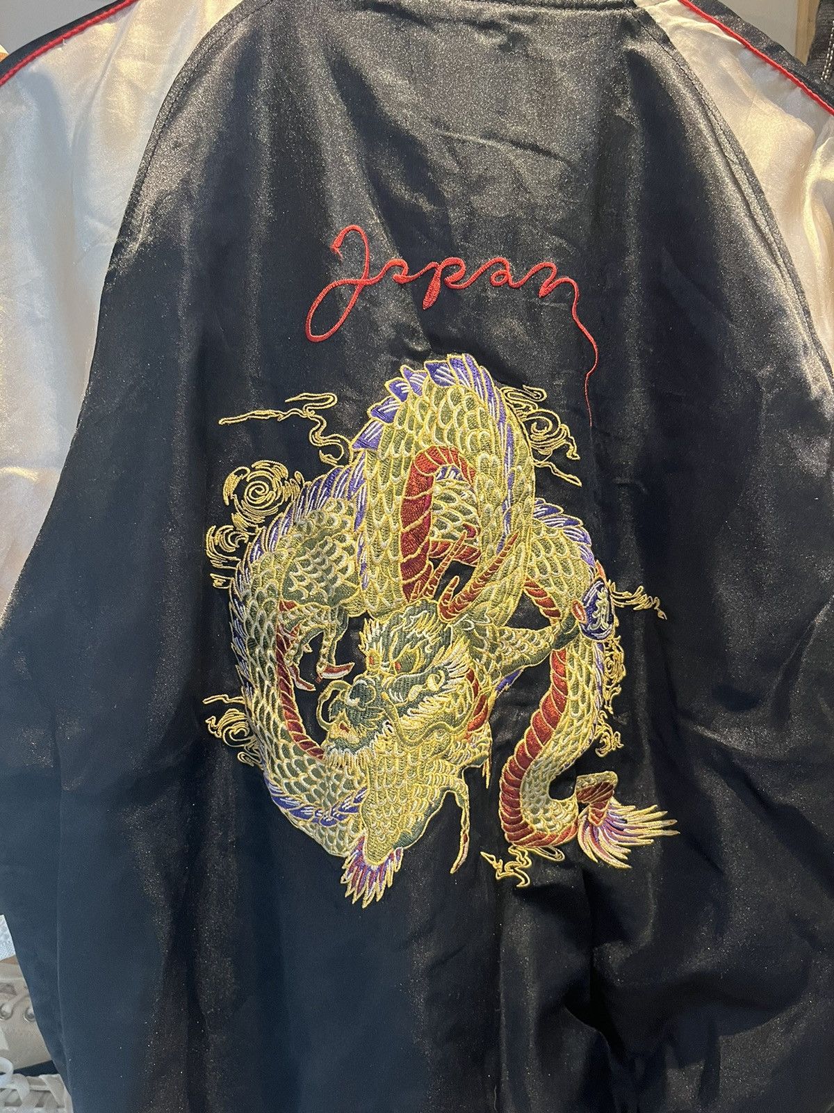 Japanese Brand × Vintage Vintage Dragon Satin Sukajan Size US XL / EU 56 / 4 - 7 Thumbnail
