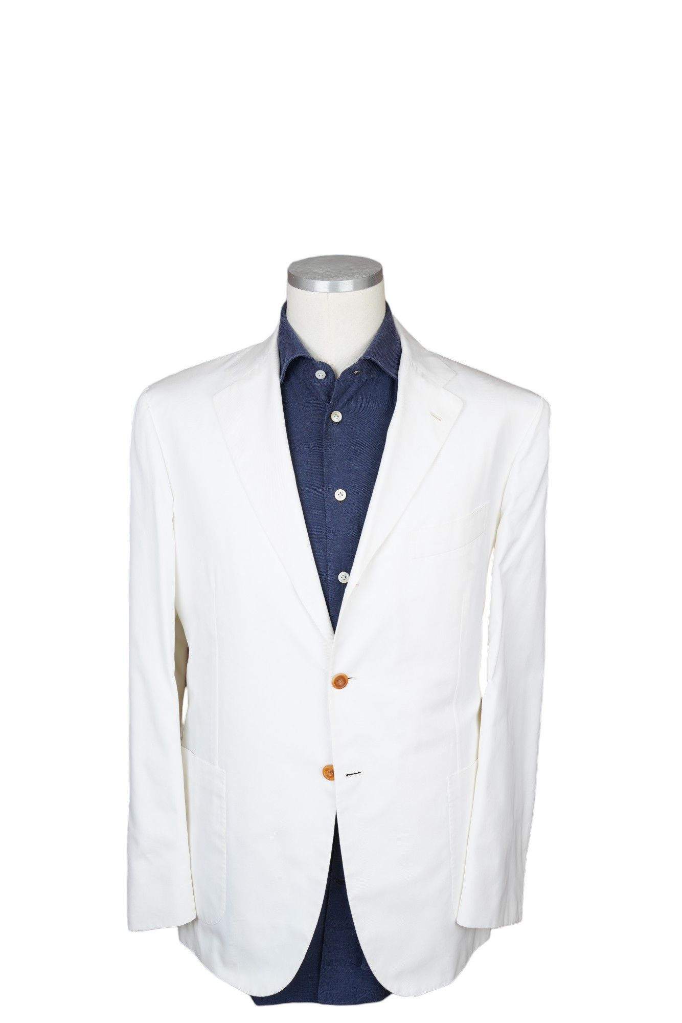 Kiton Kiton jacket blazer cotton white 54 summer new Size 44R - 1 Thumbnail