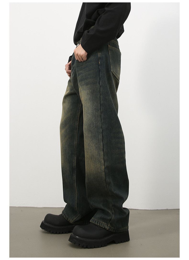 Japanese Brand × Jean Men's blue washed distressed loose straight jeans Size US 32 / EU 48 - 5 Thumbnail
