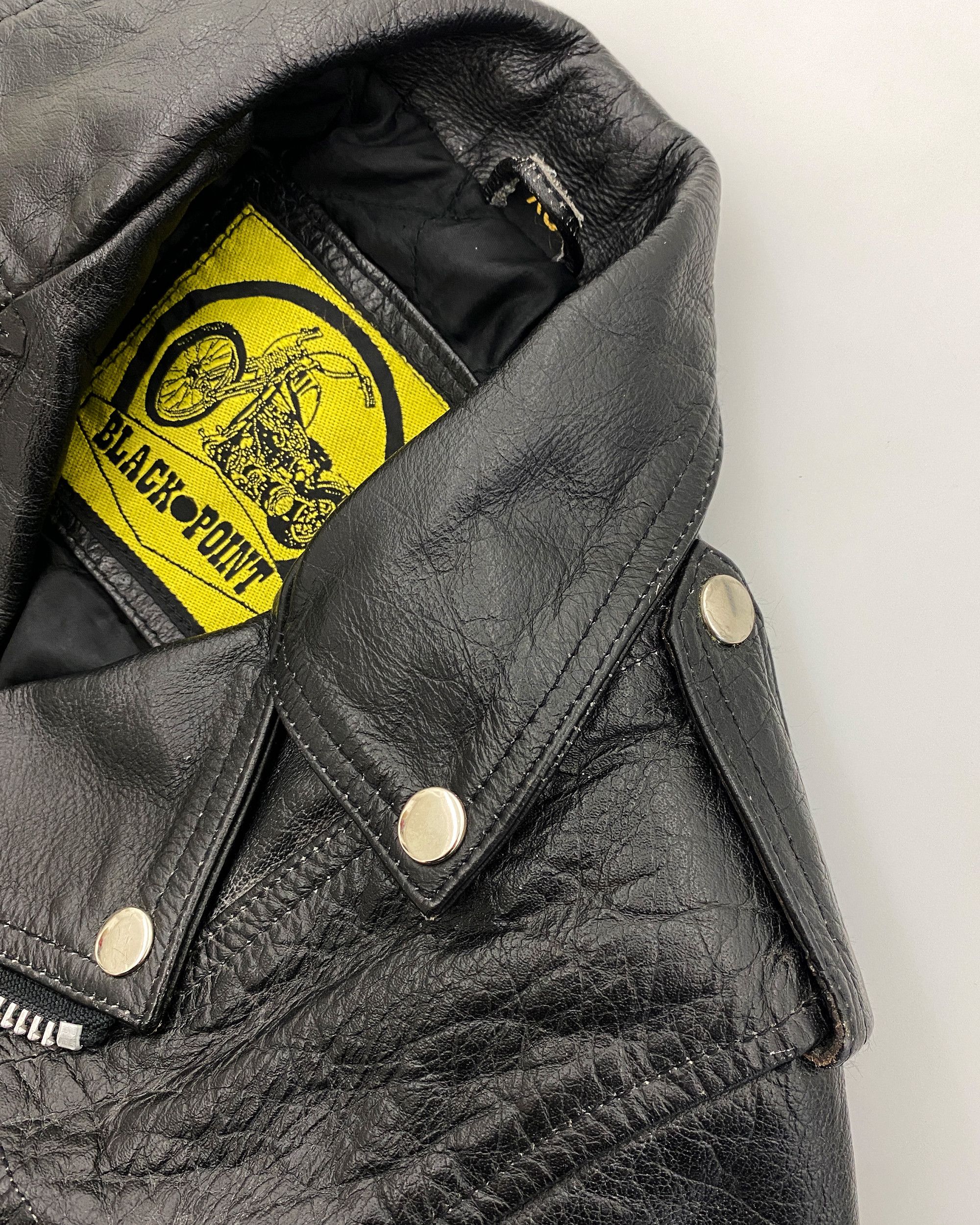 Vintage 1990s Biker Leatherjacket Size XS / US 0-2 / IT 36-38 - 6 Thumbnail