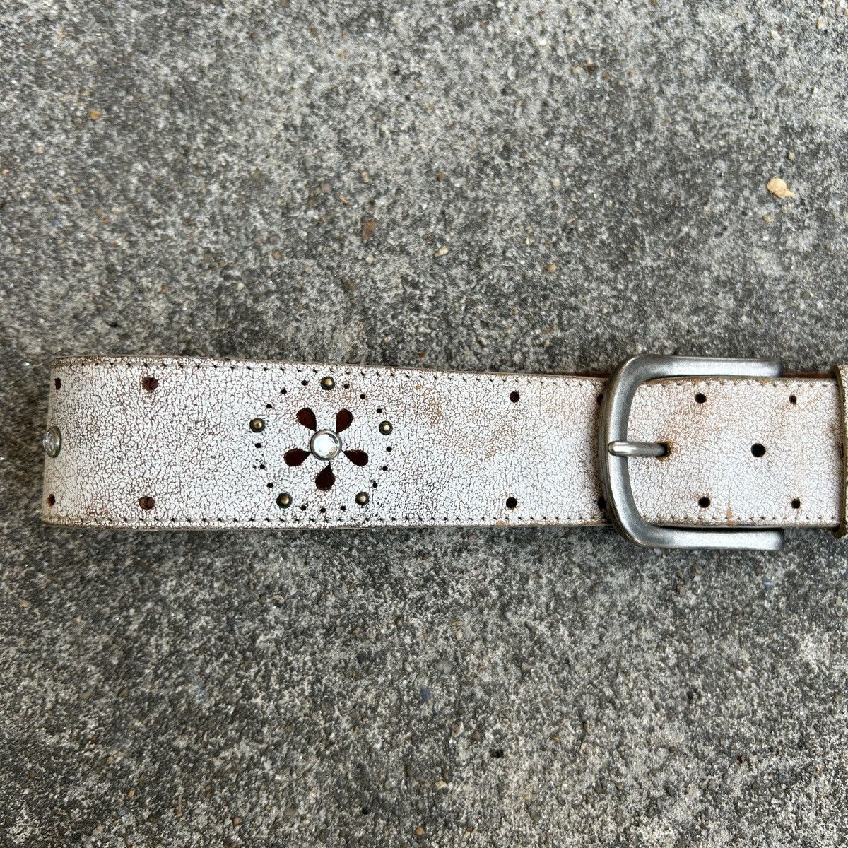 Vintage Vintage studded leather belt (Ka-pi-tal Style) Size ONE SIZE - 3 Thumbnail