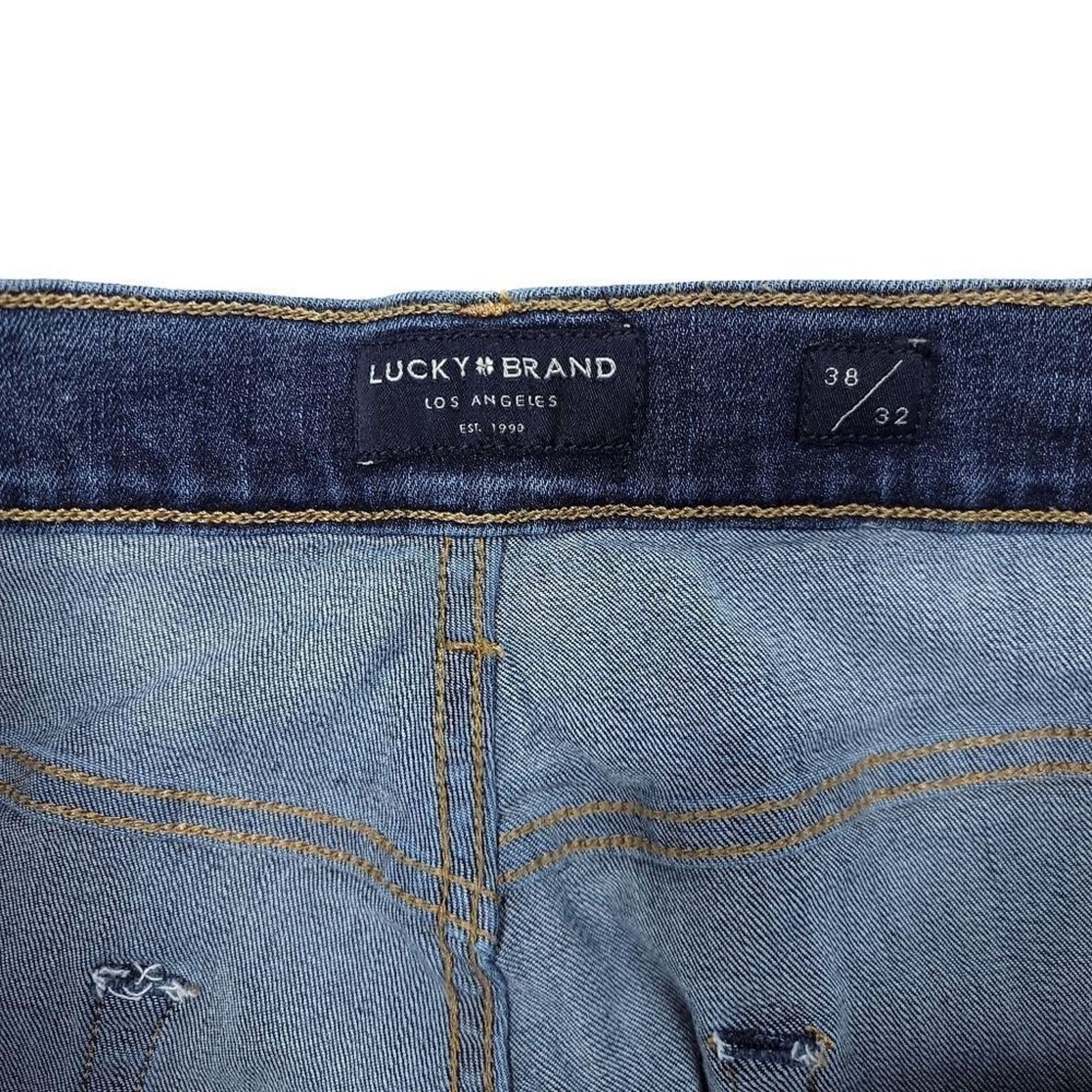 Lucky Brand Lucky Brand 221 Straight Jeans Mens 38x32 Blue Stretch Size US 38 / EU 54 - 3 Thumbnail