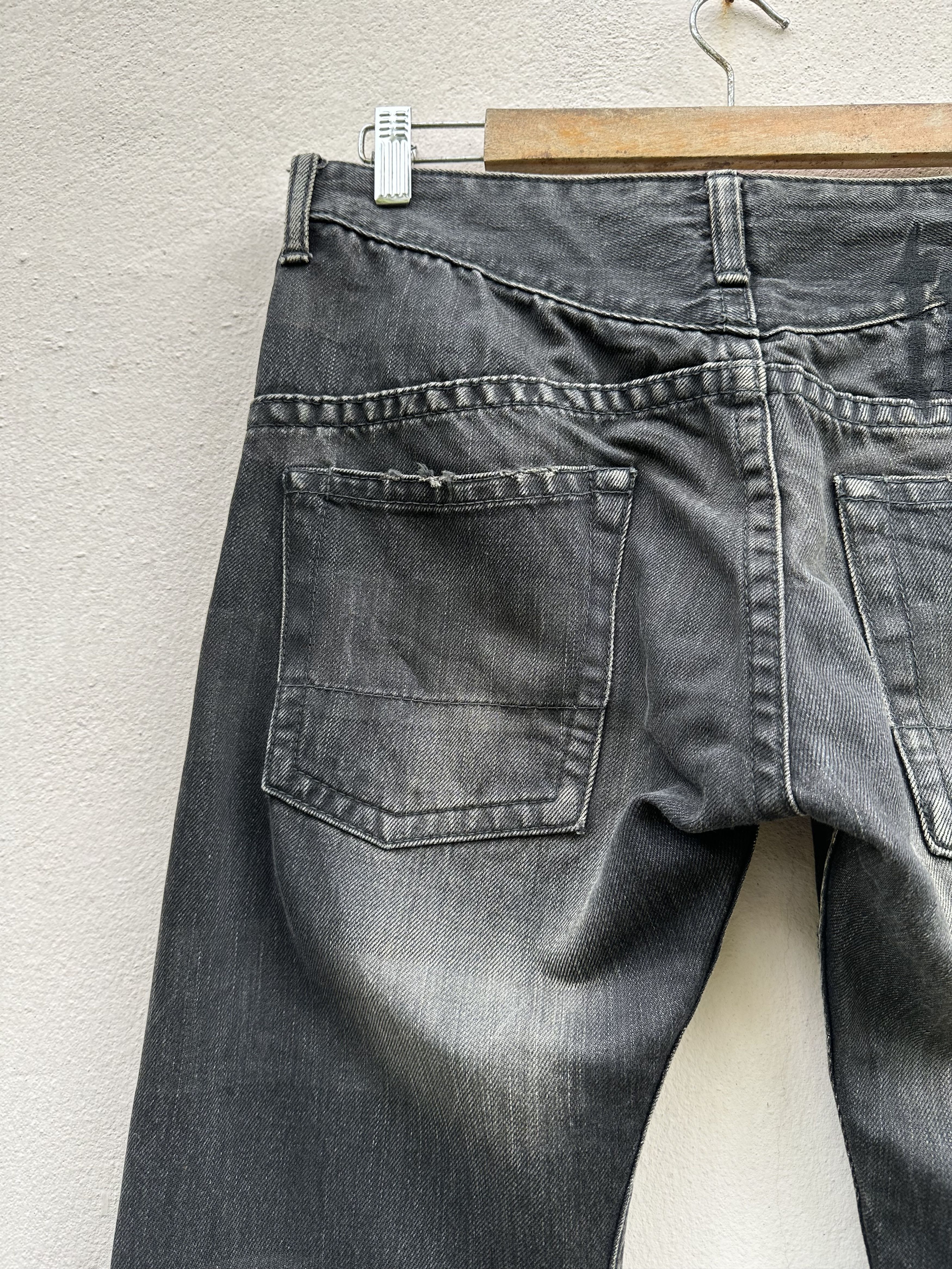 Yasuyuki Ishii Vintage Japanese Brand Troiso Distressed Flare Denim Jeans Size US 32 / EU 48 - 16 Thumbnail