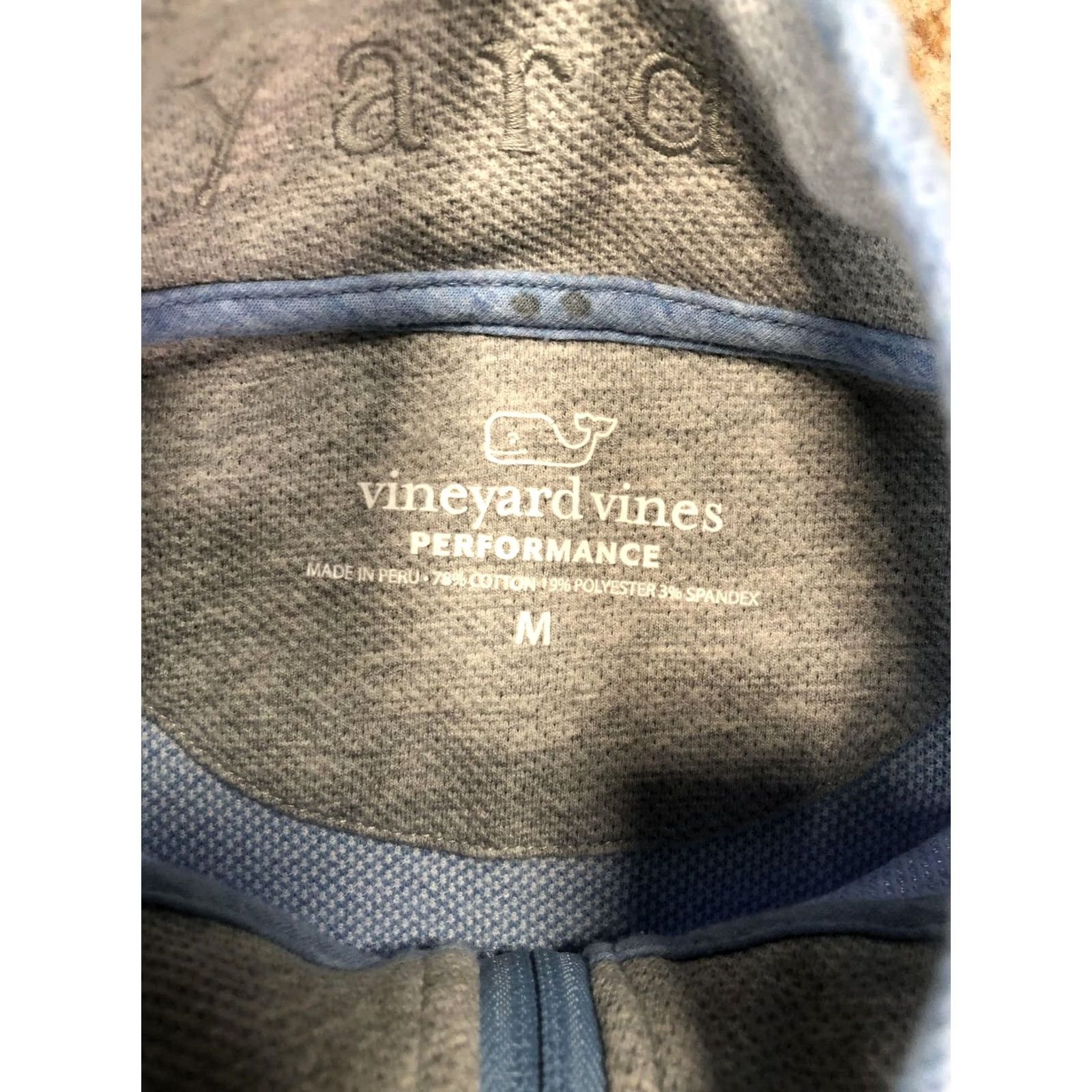 Vineyard Vines Vineyard Vines Sweatshirt Mens M Blue 1/4 Zip Mock Neck Pullover Fleece Apparel Knit Size US M / EU 48-50 / 2 - 6 Thumbnail
