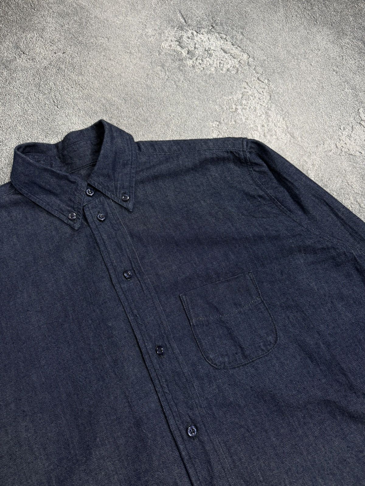 Acne Studios Acne Studios Long Sleeve Pocket Logo Oversize Shirt Size US M / EU 48-50 / 2 - 8 Thumbnail