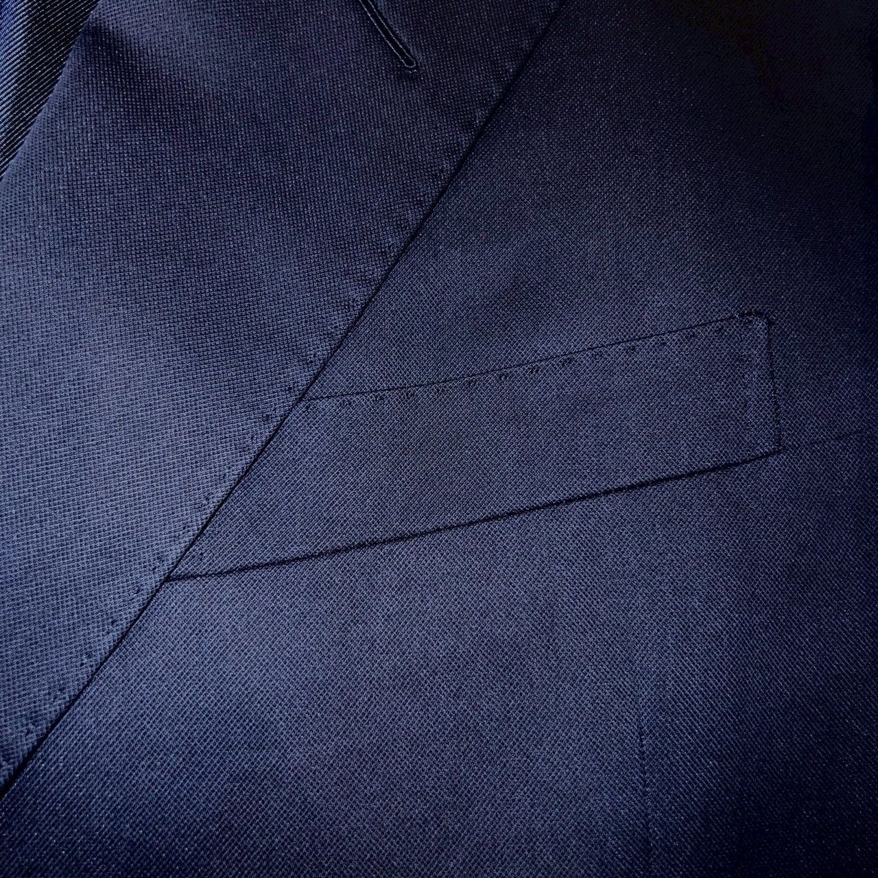 Alfred Dunhill $2500 DUNHIL Silk Cotton Half-double Jacket Dark blue 46 Size US M / EU 48-50 / 2 - 8 Thumbnail
