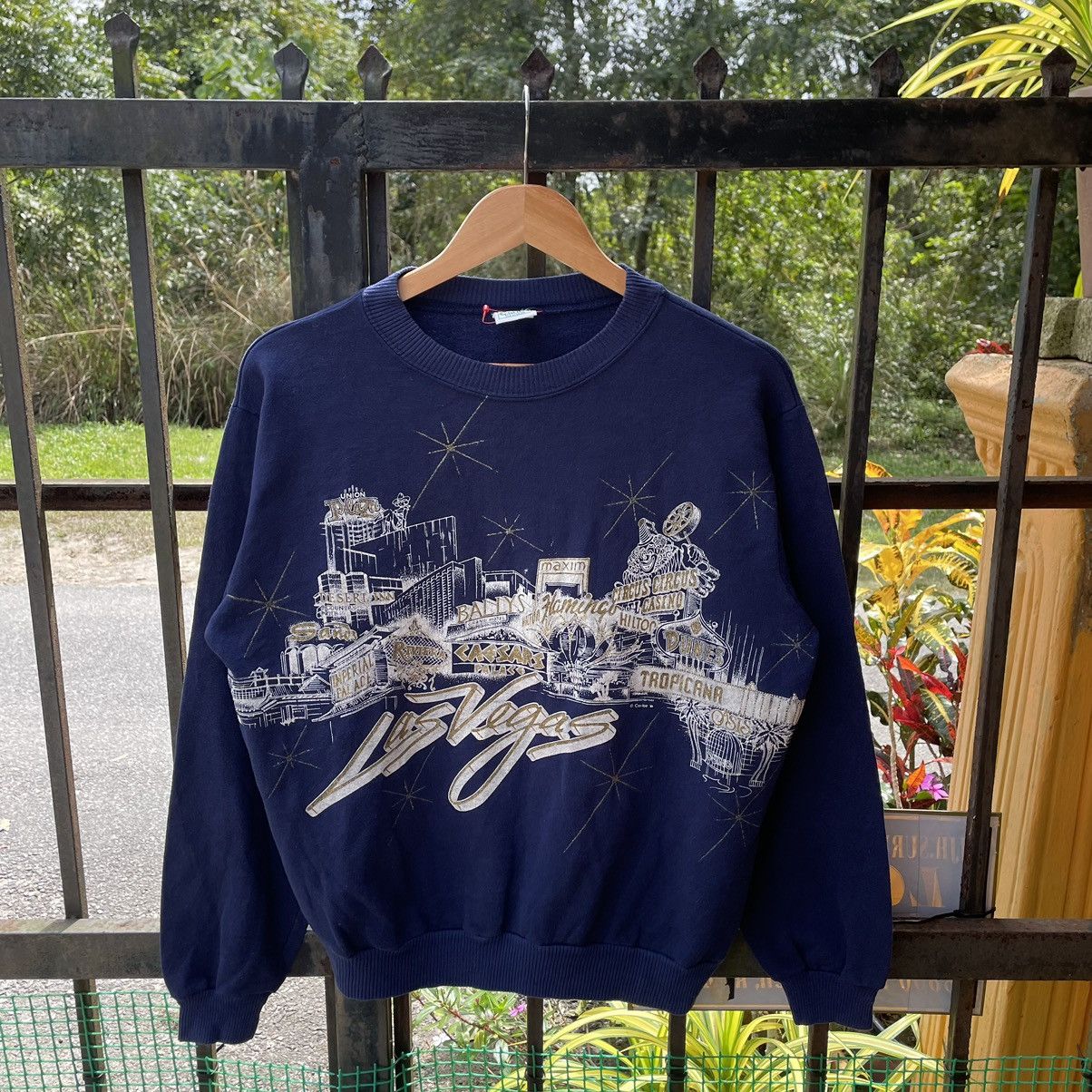 🔥Vintage Las Vegas Casino City Overprint Sweatshirts