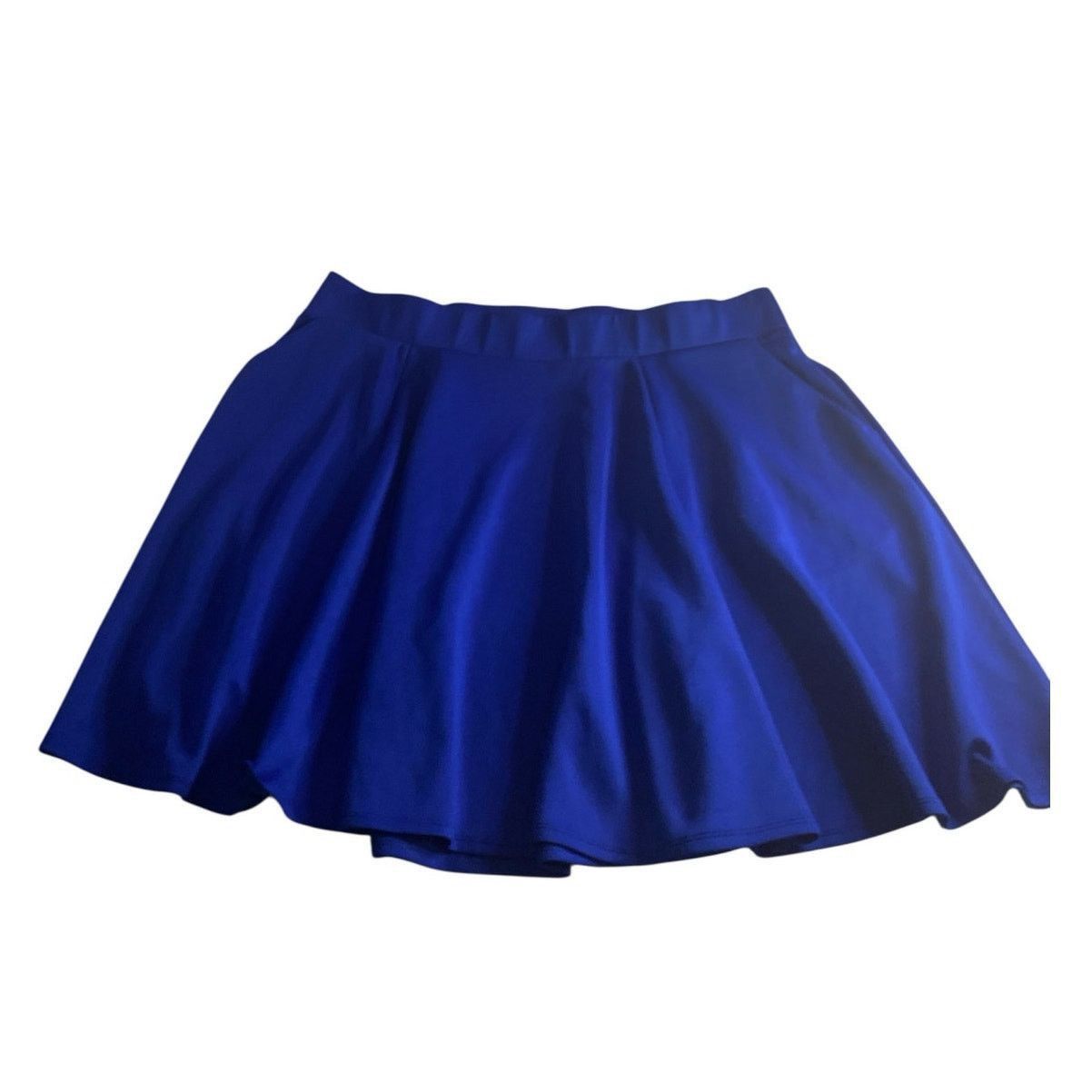 Other Y2K Royal Blue Skater Skirt Torrid Plus Size 3 Pockets Size 42" / US 20 - 2 Thumbnail