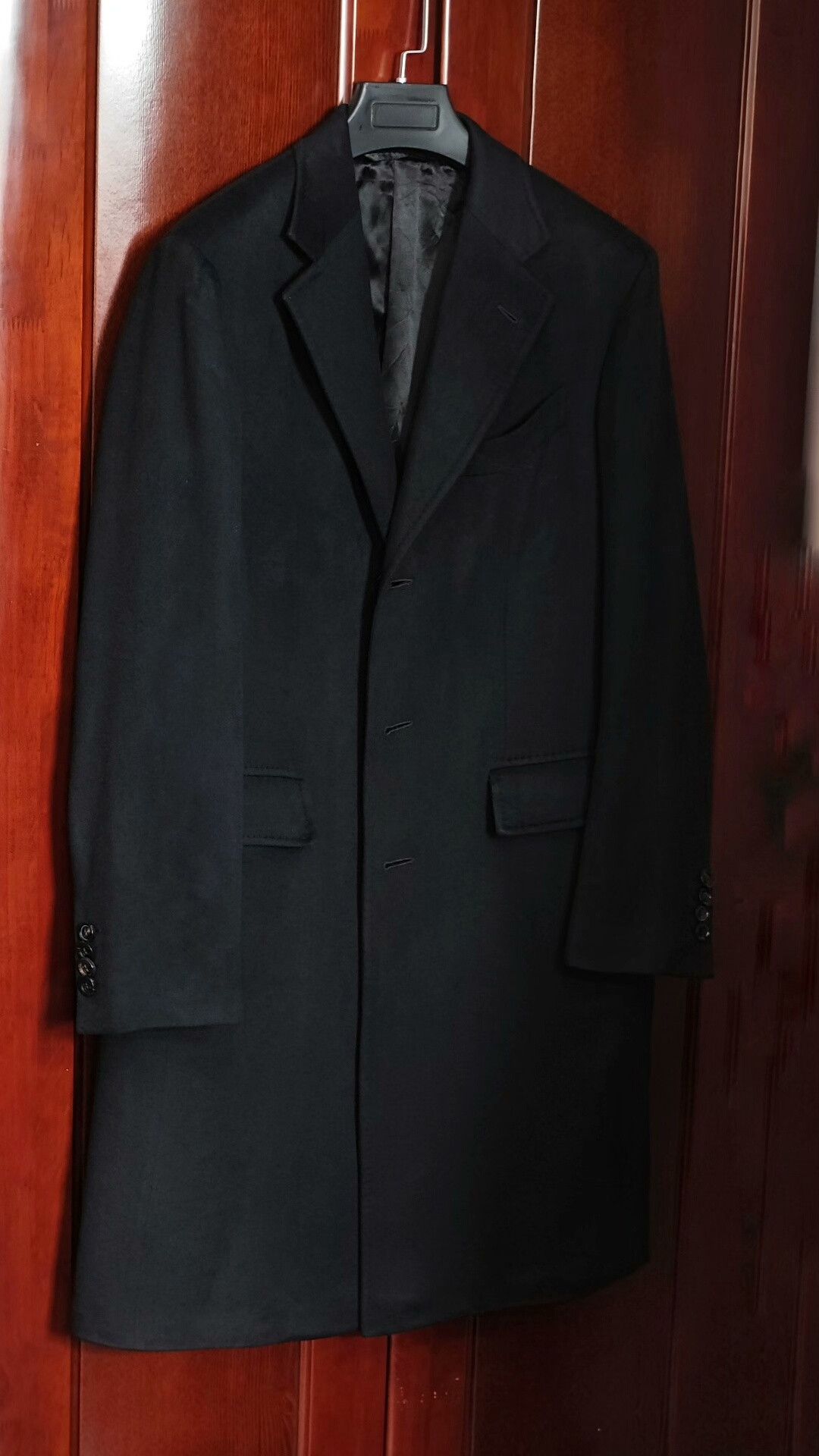 Ermenegildo Zegna Zegna Black Cashmere Overcoat Size US M / EU 48-50 / 2 - 1 Thumbnail