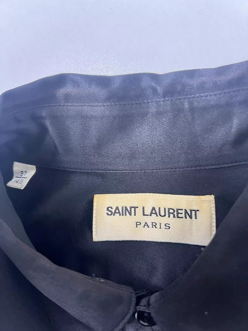 Saint Laurent Paris Saint Laurent size 37 16 FW mulberry silk Darth Vader shir Size US M / EU 48-50 / 2 - 3 Thumbnail