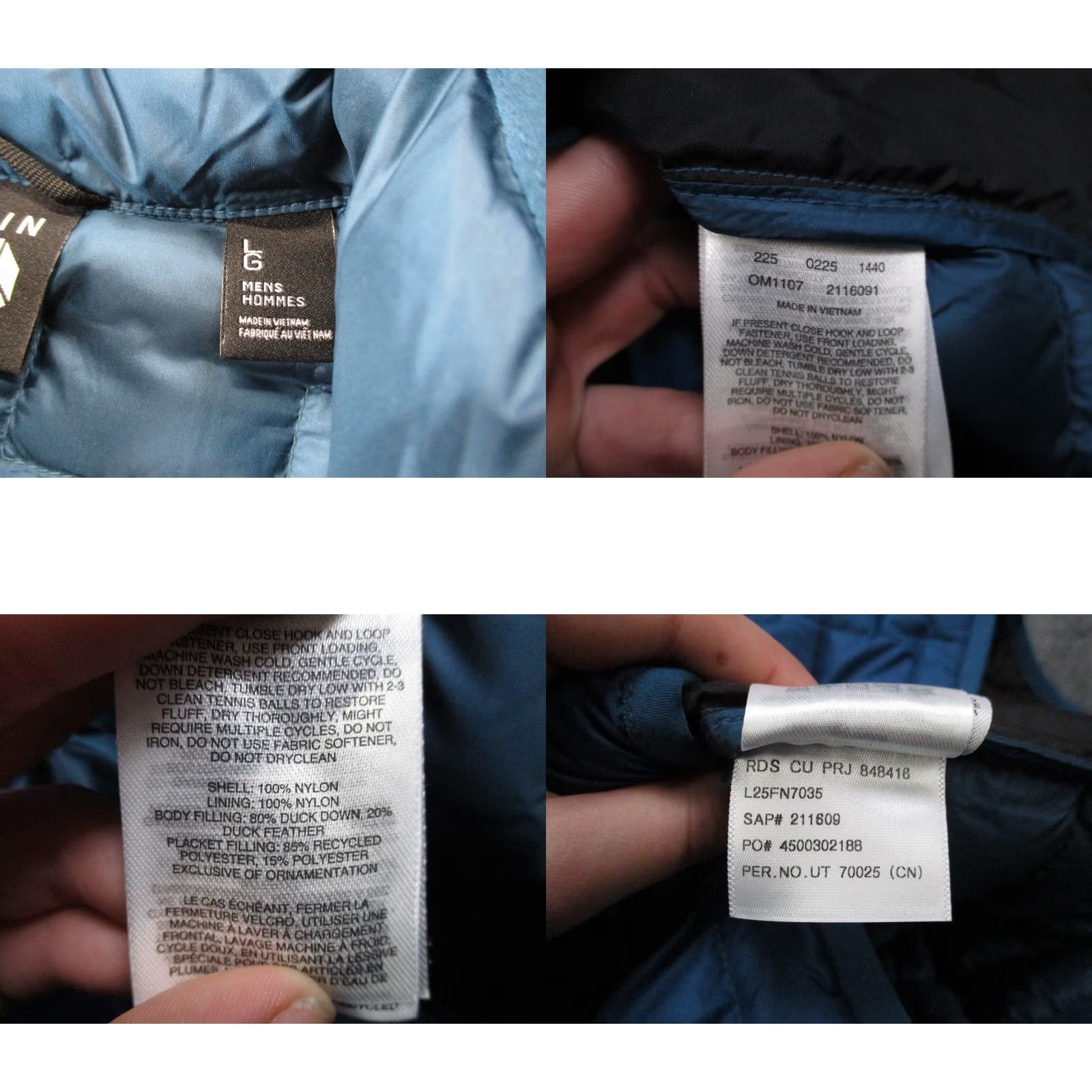 Mountain Hardwear Mountain Hardwear Jacket Men L Temescalborz Quilted Lined Puffer Outdoors NEW Blue Nylon Zip Wool? Size US L / EU 52-54 / 3 - 10 Thumbnail