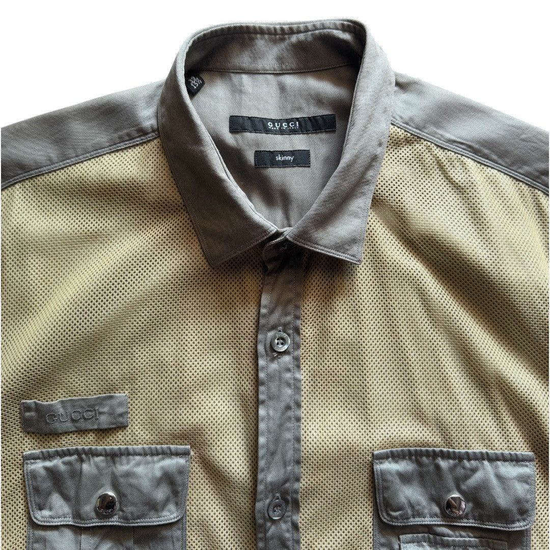 Gucci Gucci 2009 Mesh Cotton Jungle Polo Shirt Size US XS / EU 42 / 0 - 4 Thumbnail