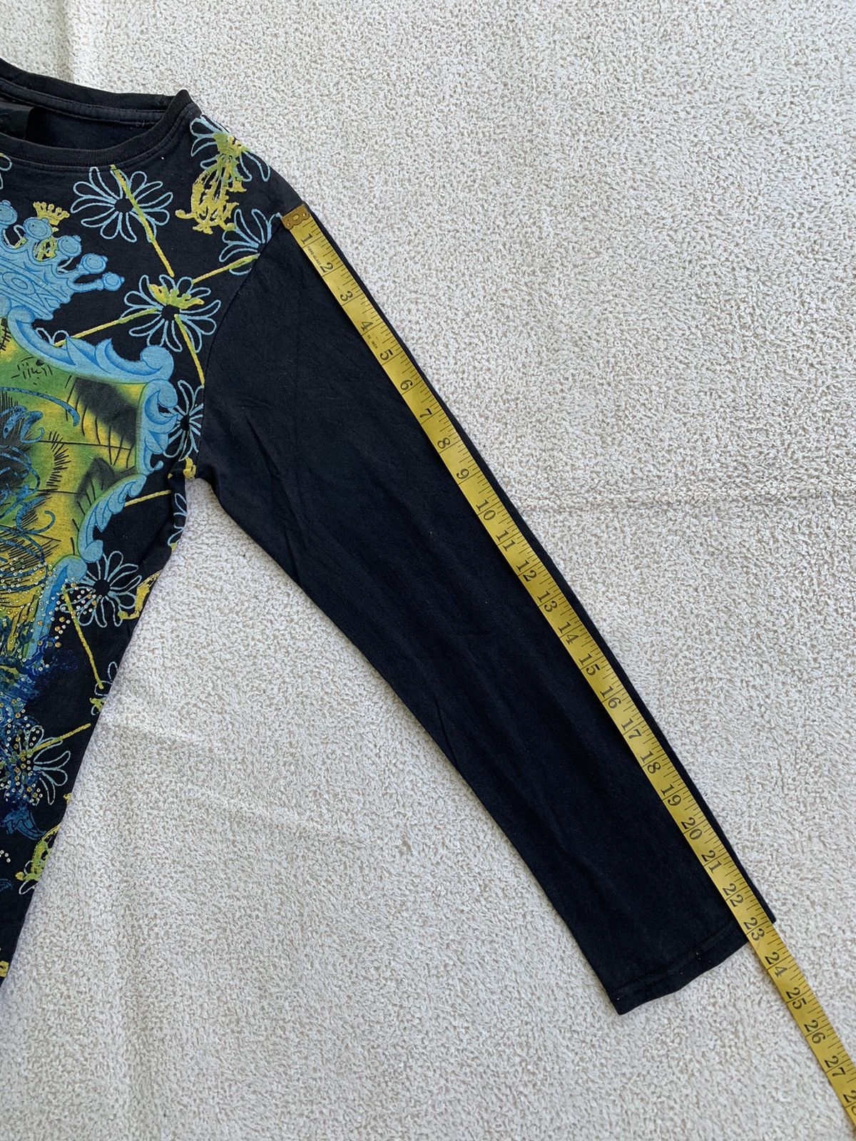 Christian Audigier × Ed Hardy × Vintage Vtg Christian audiger full print long sleeve t shirt Size US M / EU 48-50 / 2 - 13 Thumbnail