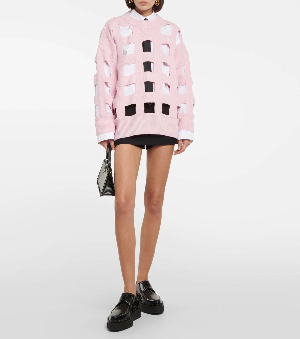 Valentino o1y0326 Crewneck Sweater in Pink Size L / US 10 / IT 46 - 4 Thumbnail