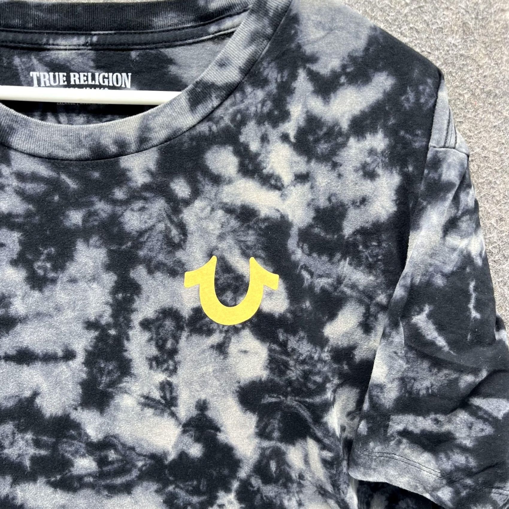 True Religion VINTAGE True Religion Shirt Women 2XL Black Tie-Dye Buddha Graphic Distressed Short Sleeve Crew Neck T-Shirt Mens 2XL Womens 2XL Size XXL / US 16-18 / IT 52-54 - 5 Thumbnail