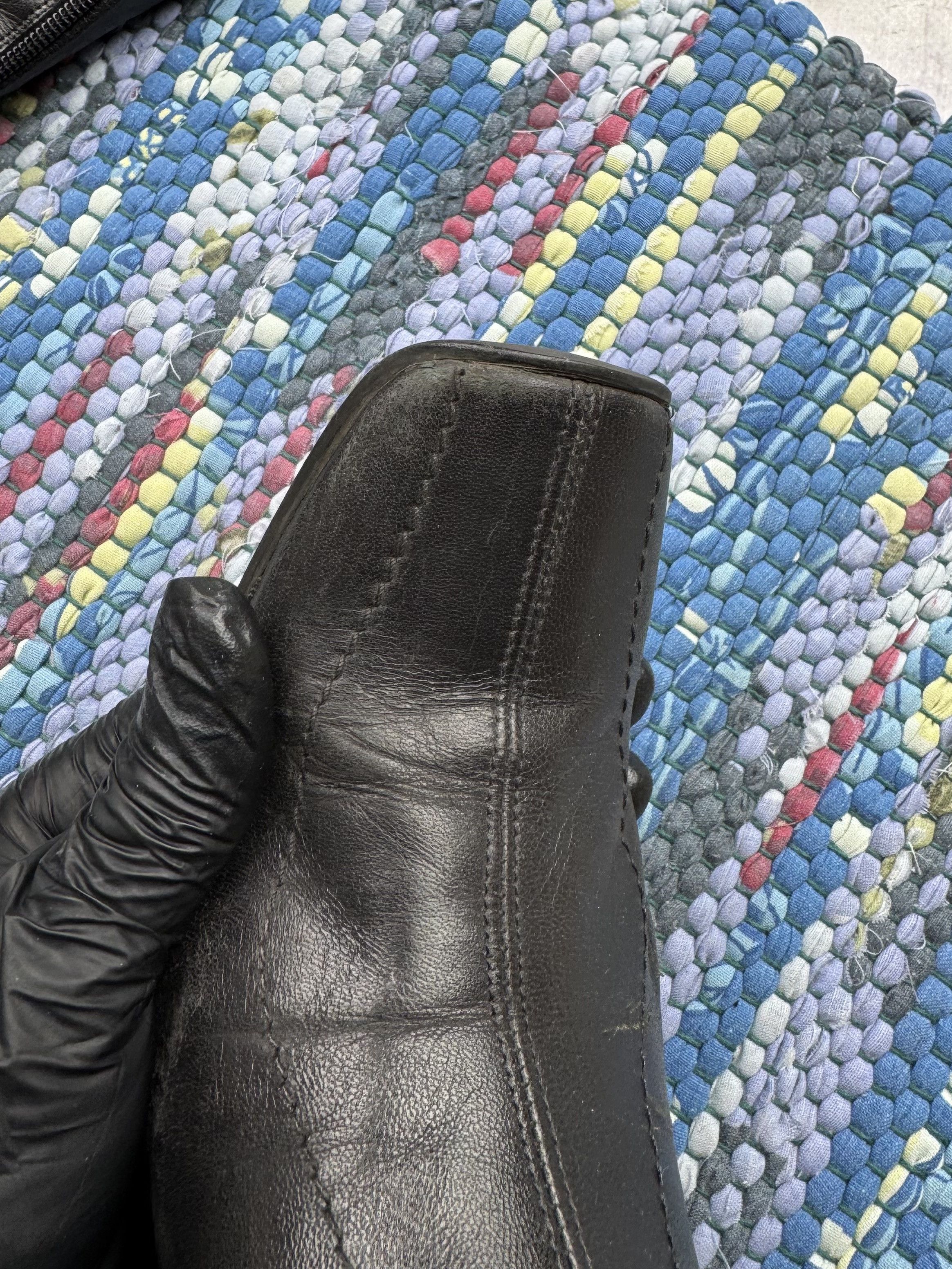 Vintage Vintage Leather Futuristic Boots A722D4(209) Size US 8 / IT 38 - 11 Thumbnail