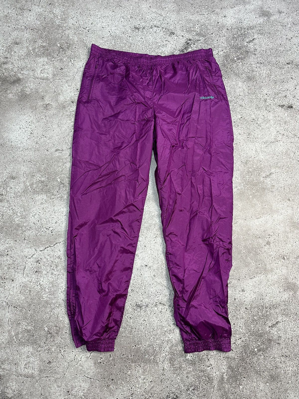 Adidas × Vintage Vintage Adidas Tracksuit Nylon Jacket Pants Y2K 90’s Size US L / EU 52-54 / 3 - 5 Thumbnail