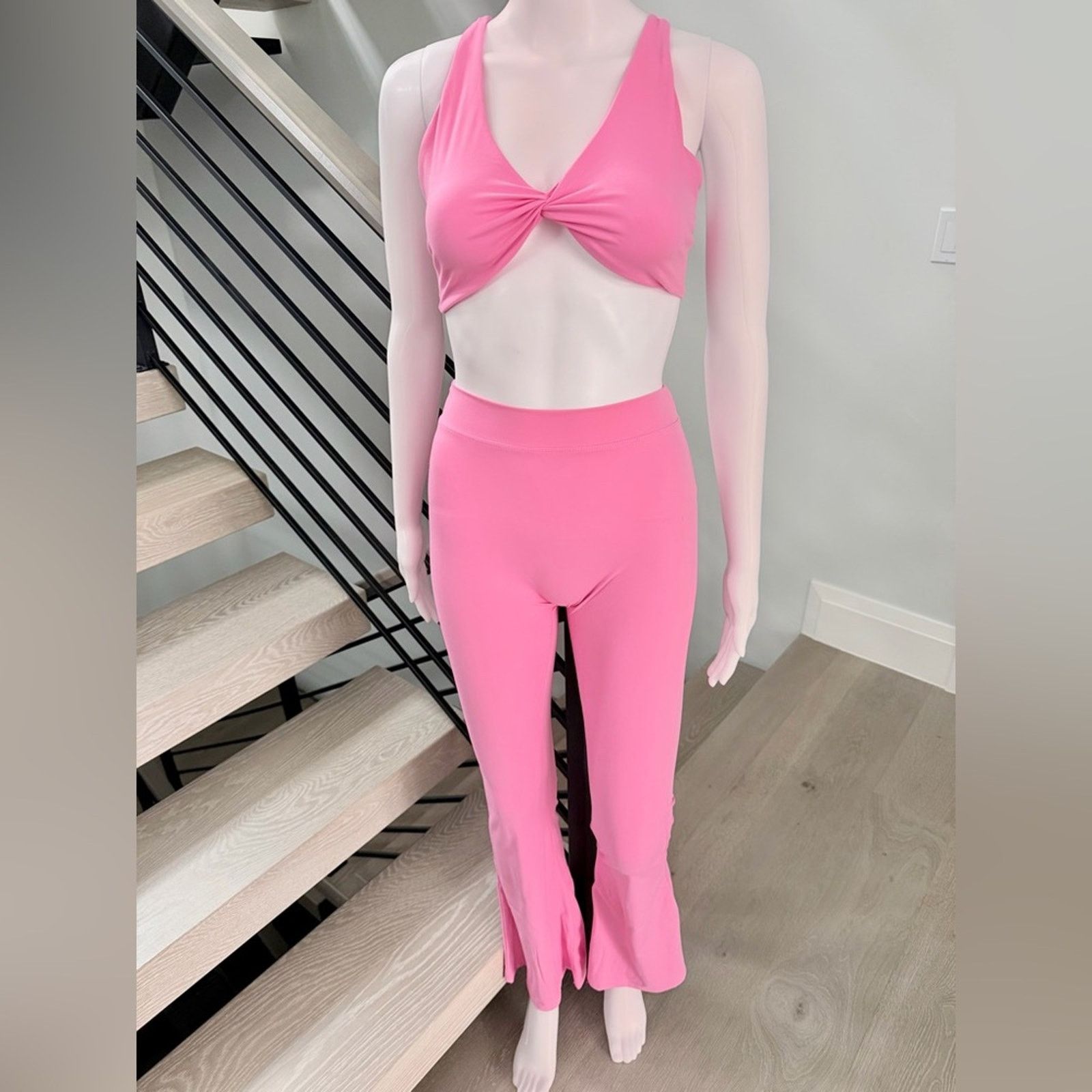 Other Pink Athletic Gym Casual Lounge Activewear Matching Set S Size 26" / US 2 / IT 38 - 8 Thumbnail