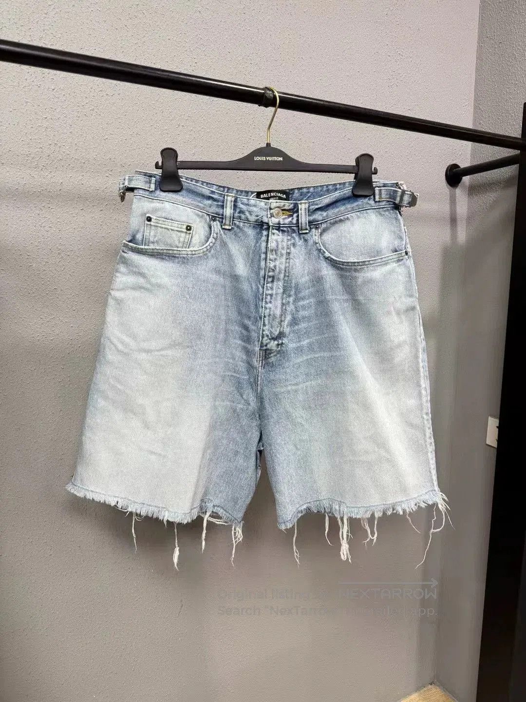 Balenciaga balenciaga distressed denim shorts size m. Size US 30 / EU 46 - 1 Thumbnail