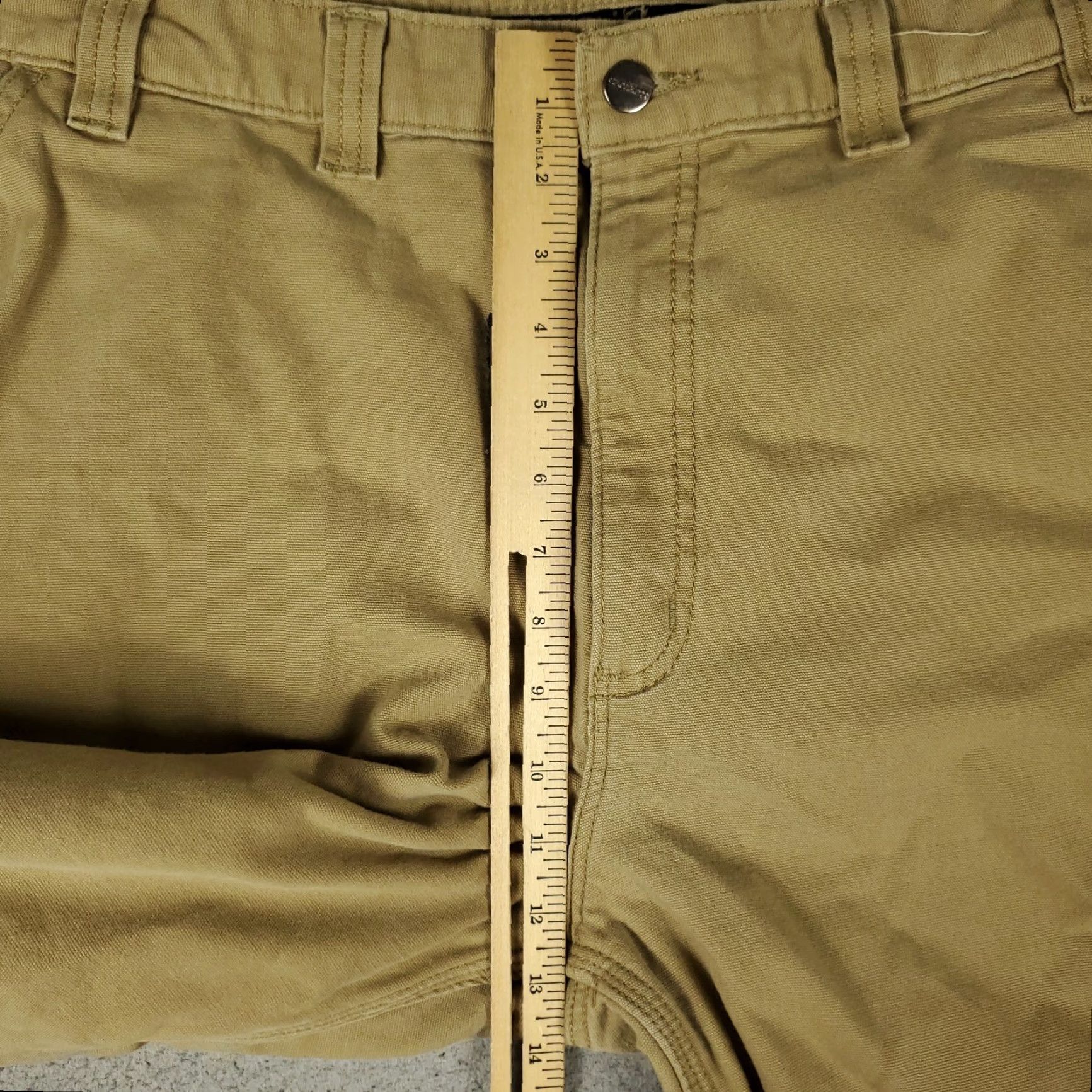 Carhartt Carhartt Pants Men 44x30 Beige Relaxed Fit Work Trousers Carpenter Straight Pockets 30 In Inseam Denim/Canvas Cotton Regular Mens Size US 44 / EU 60 - 5 Thumbnail