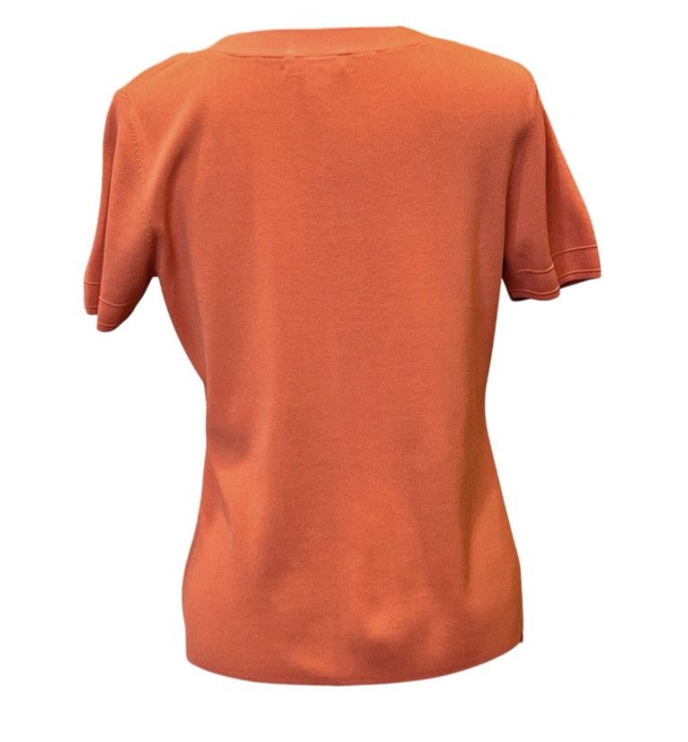 Other Cable & Gauge Coral Short Sleeve Sweater Size XL Lightweight Size XL / US 12-14 / IT 48-50 - 2 Thumbnail