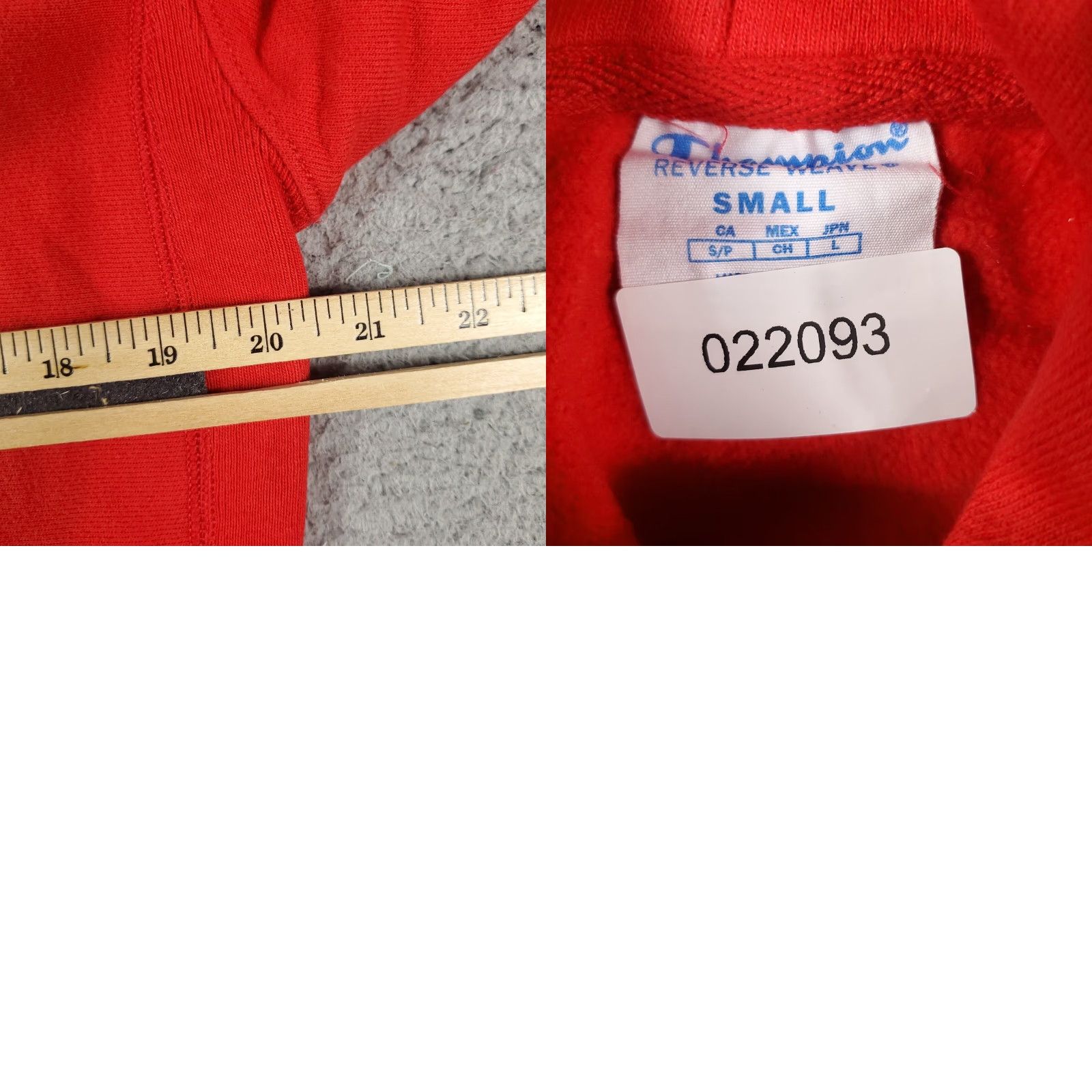Champion Vintage Champion Hoodie Pullover Men Small Red Fleece Logo Sweatshirt Size US S / EU 44-46 / 1 - 8 Thumbnail