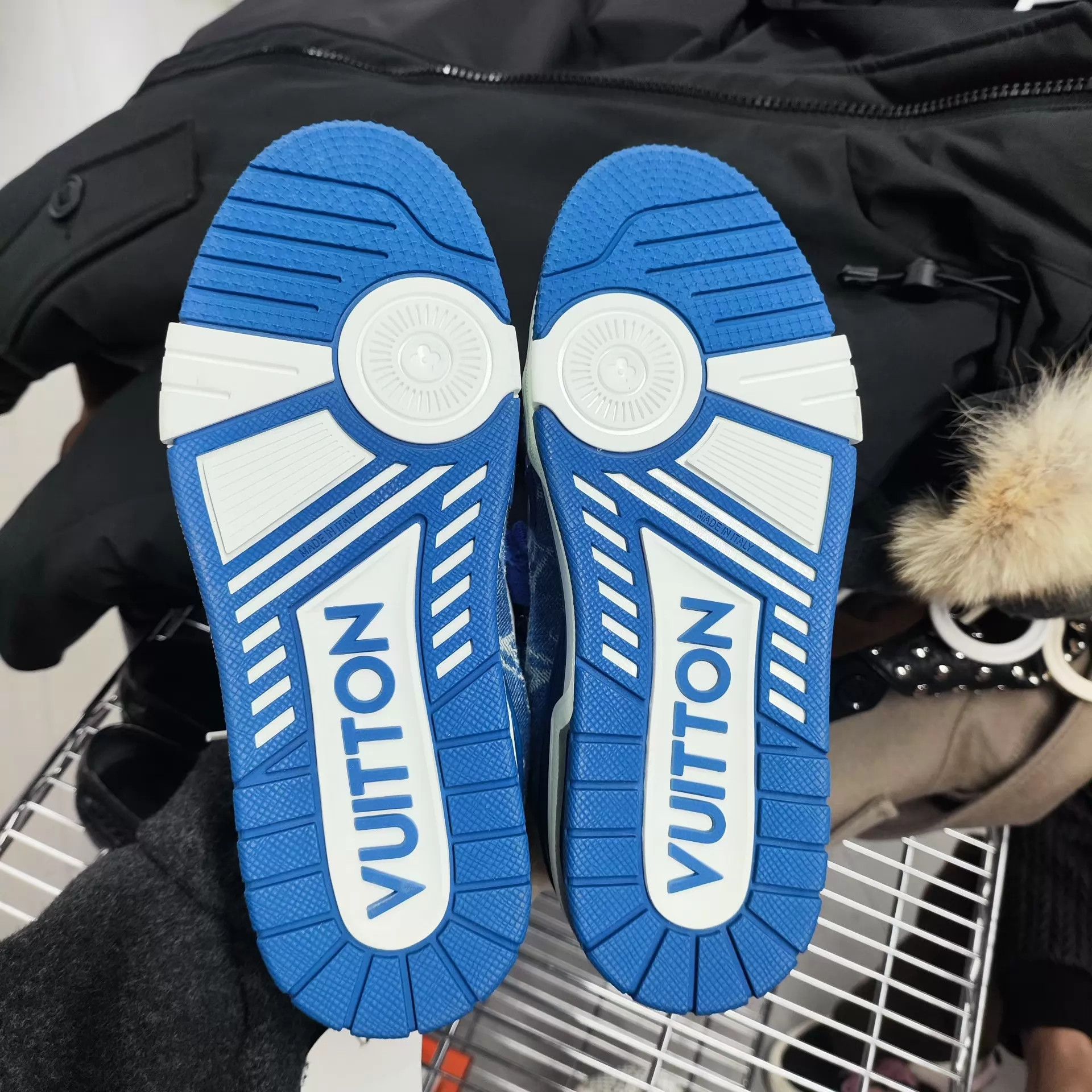 Louis Vuitton LV Denim Trainer Blue & White EU 37 New With Dust Bag Size US 6.5 / IT 36.5 - 2 Thumbnail