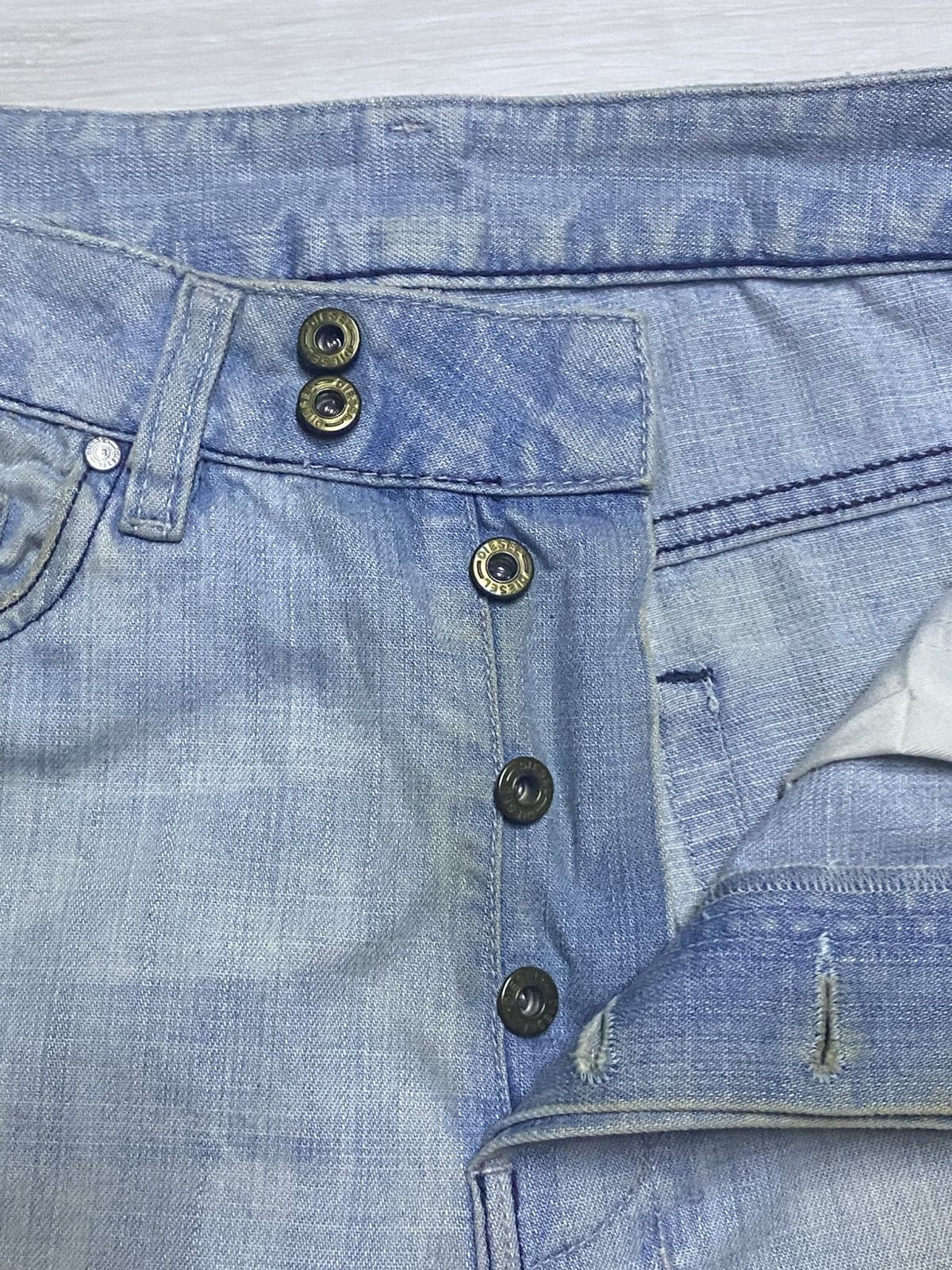 A-COLD-WALL* × Diesel Vintage Diesel Light Wash Little Bootcut Jeans Size US 28 / EU 44 - 14 Thumbnail
