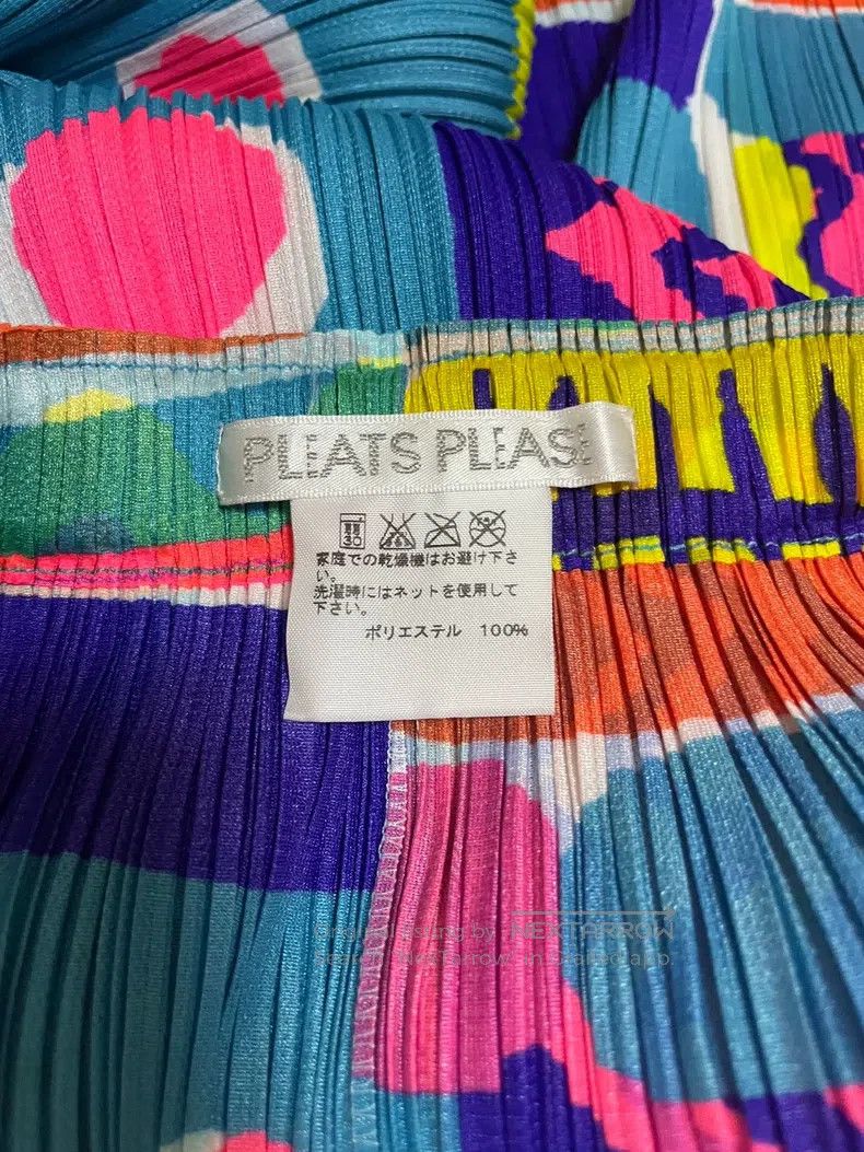 Issey Miyake Issey Miyake size:3 Colorful Geometric Midi Skirt Size 22" - 4 Thumbnail