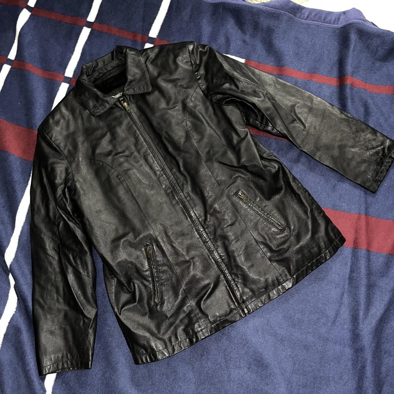 Other Dimensions New York classic black genuine leather jacket Size XL / US 12-14 / IT 48-50 - 1 Thumbnail
