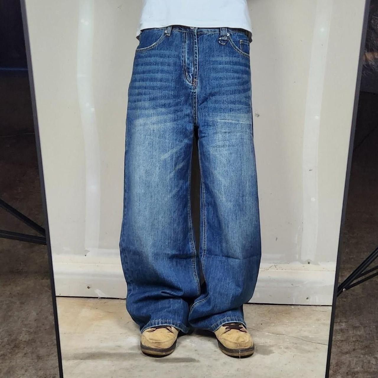 Japanese Brand Baggy faded blue denim 30 waist Size US 30 / EU 46 - 3 Thumbnail